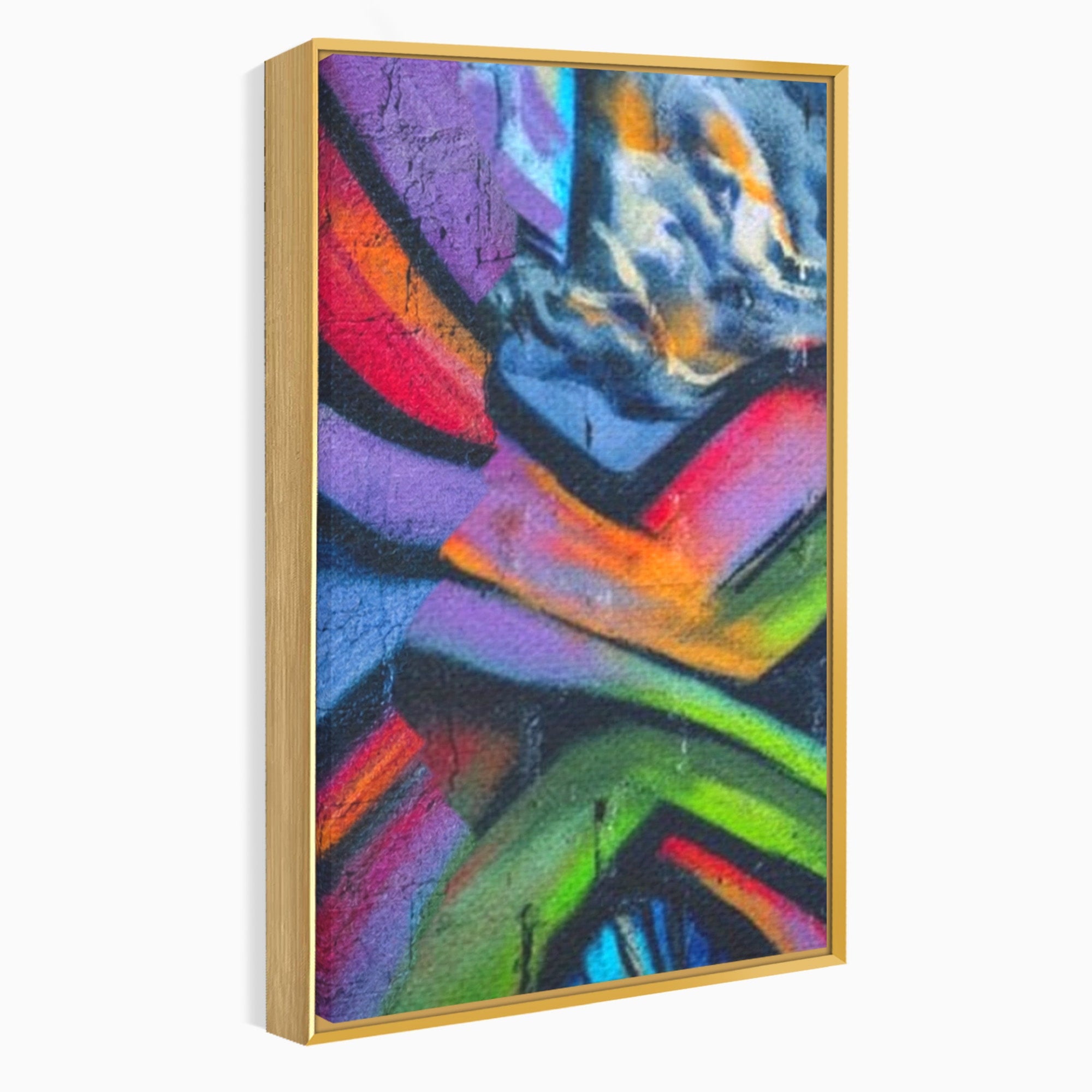 Set 3 Tablouri Canvas Premium LuxCanva® A3-1090, Graffiti, Abstract, Street Art, Multicolor, Culori Vibrante