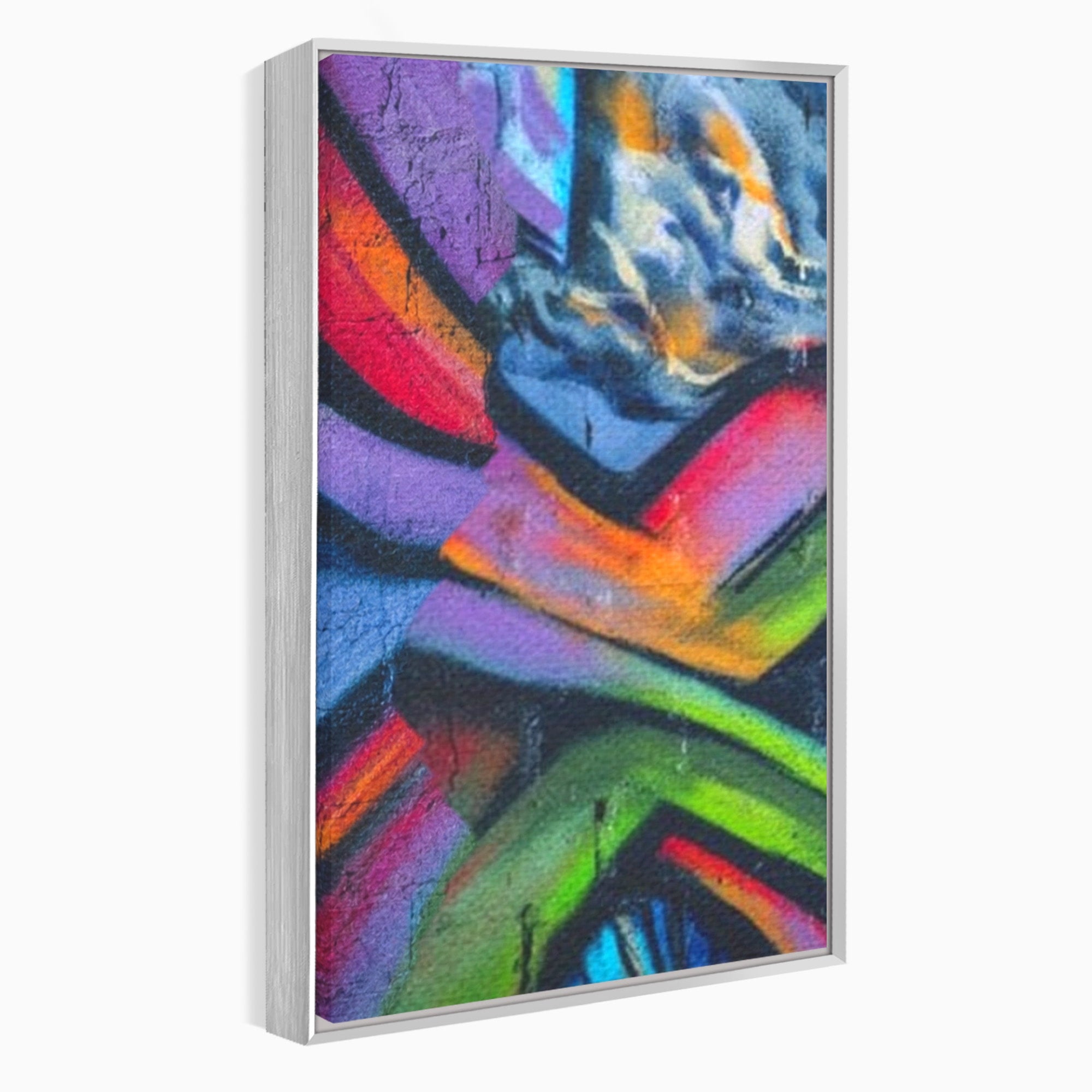 Set 3 Tablouri Canvas Premium LuxCanva® A3-1090, Graffiti, Abstract, Street Art, Multicolor, Culori Vibrante