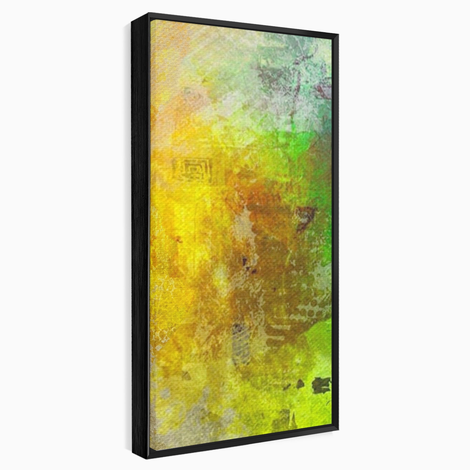 Set 3 Tablouri Canvas Premium LuxCanva® A3-1091, Colorful Green, Abstract, Verde, Blue, Multicolor, Culori Vibrante