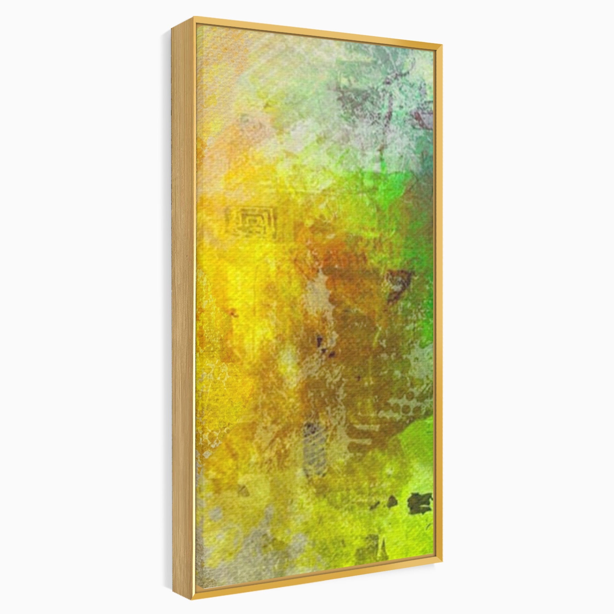 Set 3 Tablouri Canvas Premium LuxCanva® A3-1091, Colorful Green, Abstract, Verde, Blue, Multicolor, Culori Vibrante