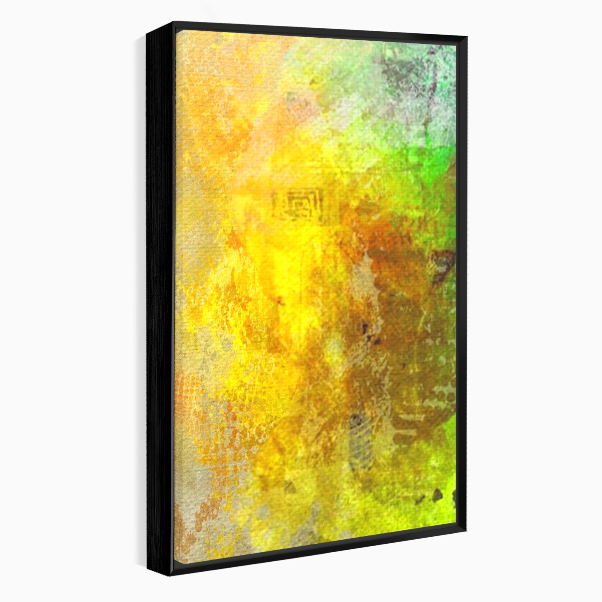 Set 3 Tablouri Canvas Premium LuxCanva® A3-1091, Colorful Green, Abstract, Verde, Blue, Multicolor, Culori Vibrante