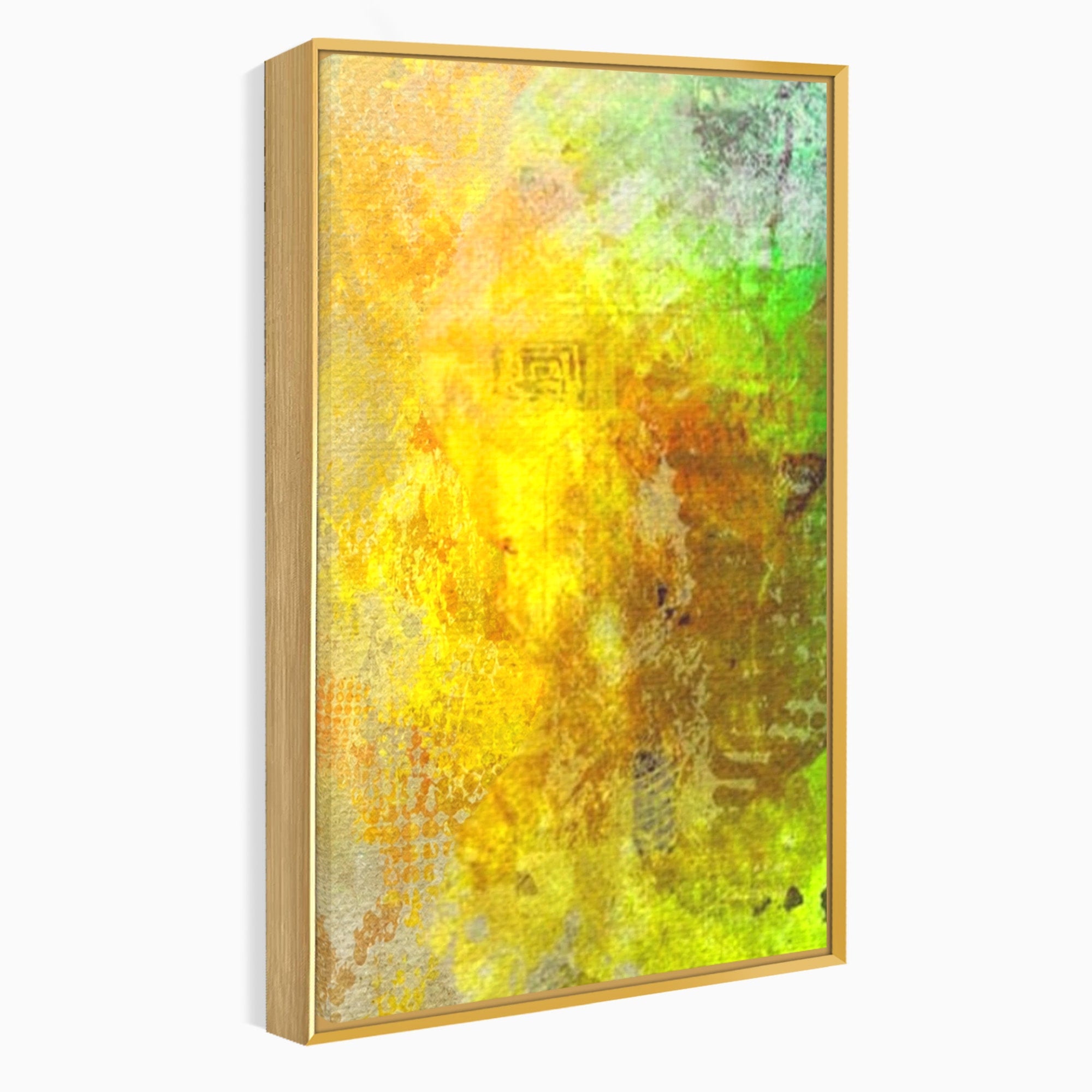 Set 3 Tablouri Canvas Premium LuxCanva® A3-1091, Colorful Green, Abstract, Verde, Blue, Multicolor, Culori Vibrante