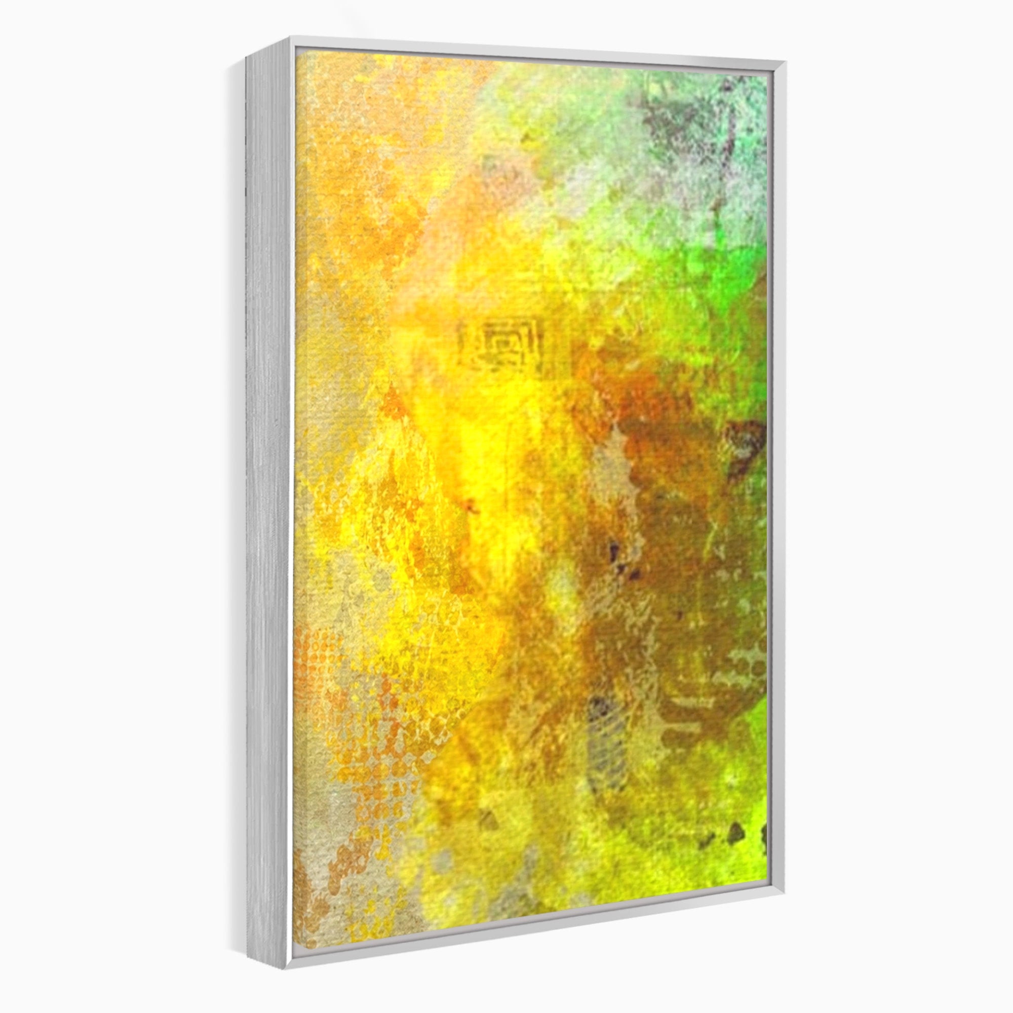 Set 3 Tablouri Canvas Premium LuxCanva® A3-1091, Colorful Green, Abstract, Verde, Blue, Multicolor, Culori Vibrante