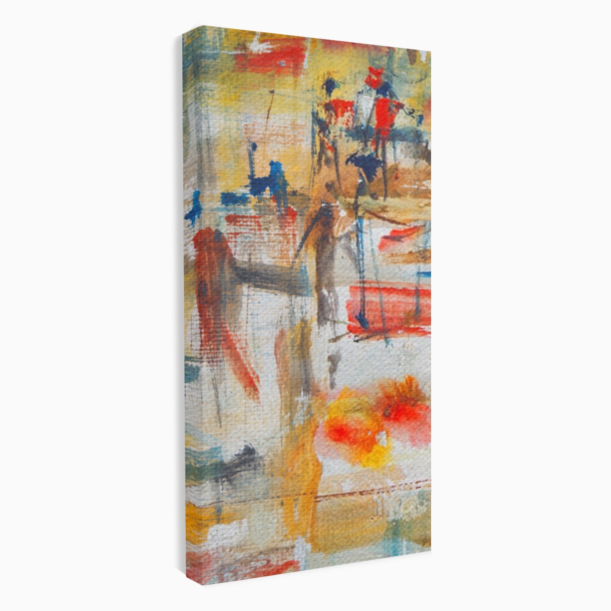 Set 3 Tablouri Canvas Premium LuxCanva® A3-1094, Dansul Culorilor, Arta Abstracta, Culoare, Pictura, Culori Vibrante