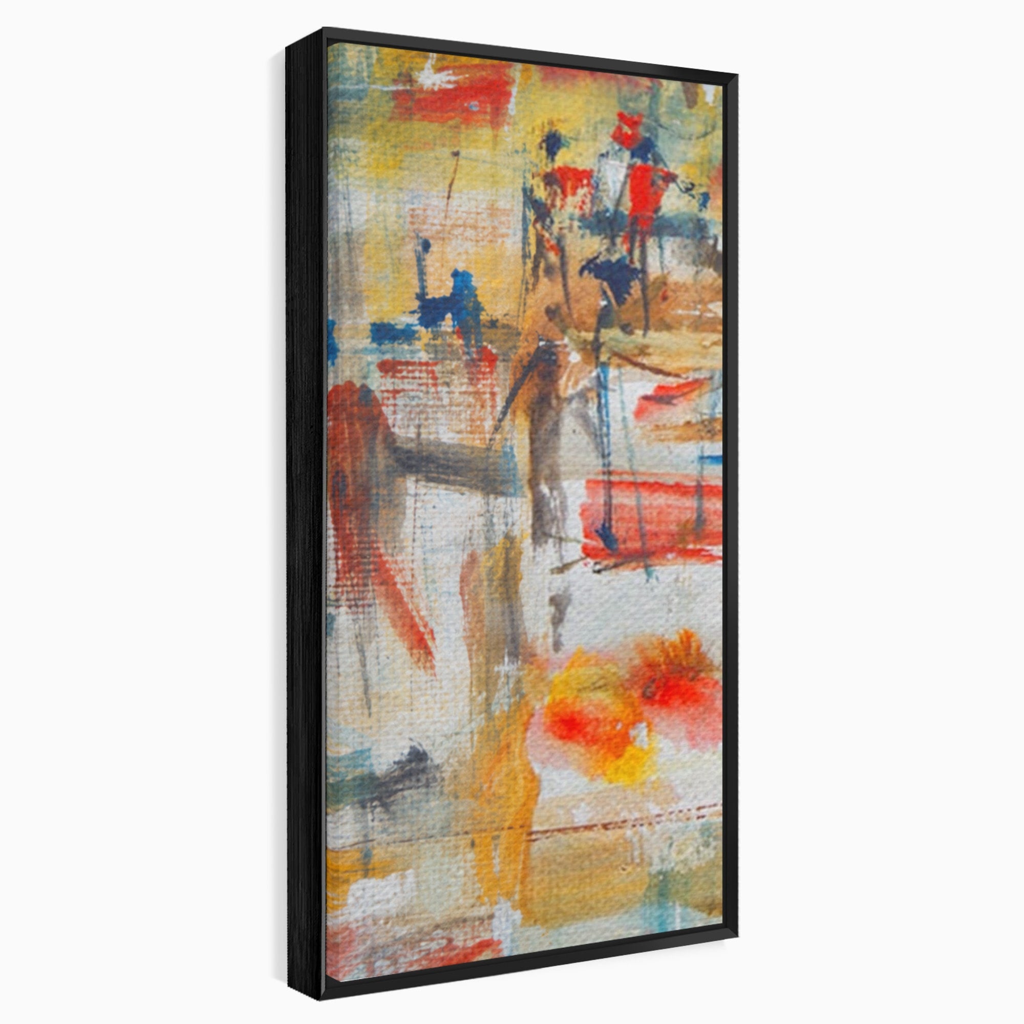 Set 3 Tablouri Canvas Premium LuxCanva® A3-1094, Dansul Culorilor, Arta Abstracta, Culoare, Pictura, Culori Vibrante