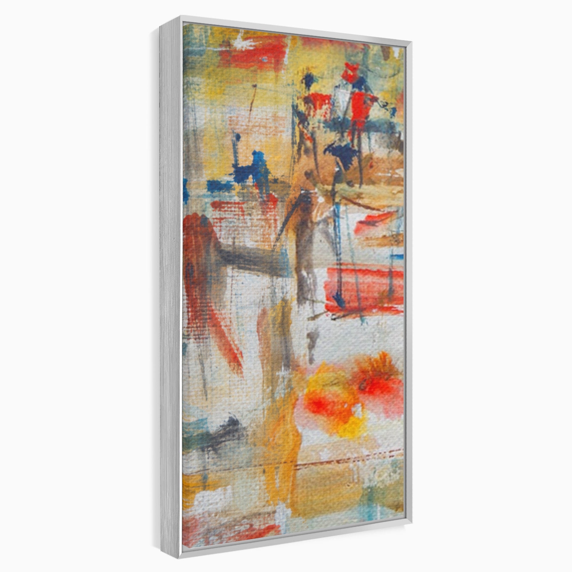Set 3 Tablouri Canvas Premium LuxCanva® A3-1094, Dansul Culorilor, Arta Abstracta, Culoare, Pictura, Culori Vibrante