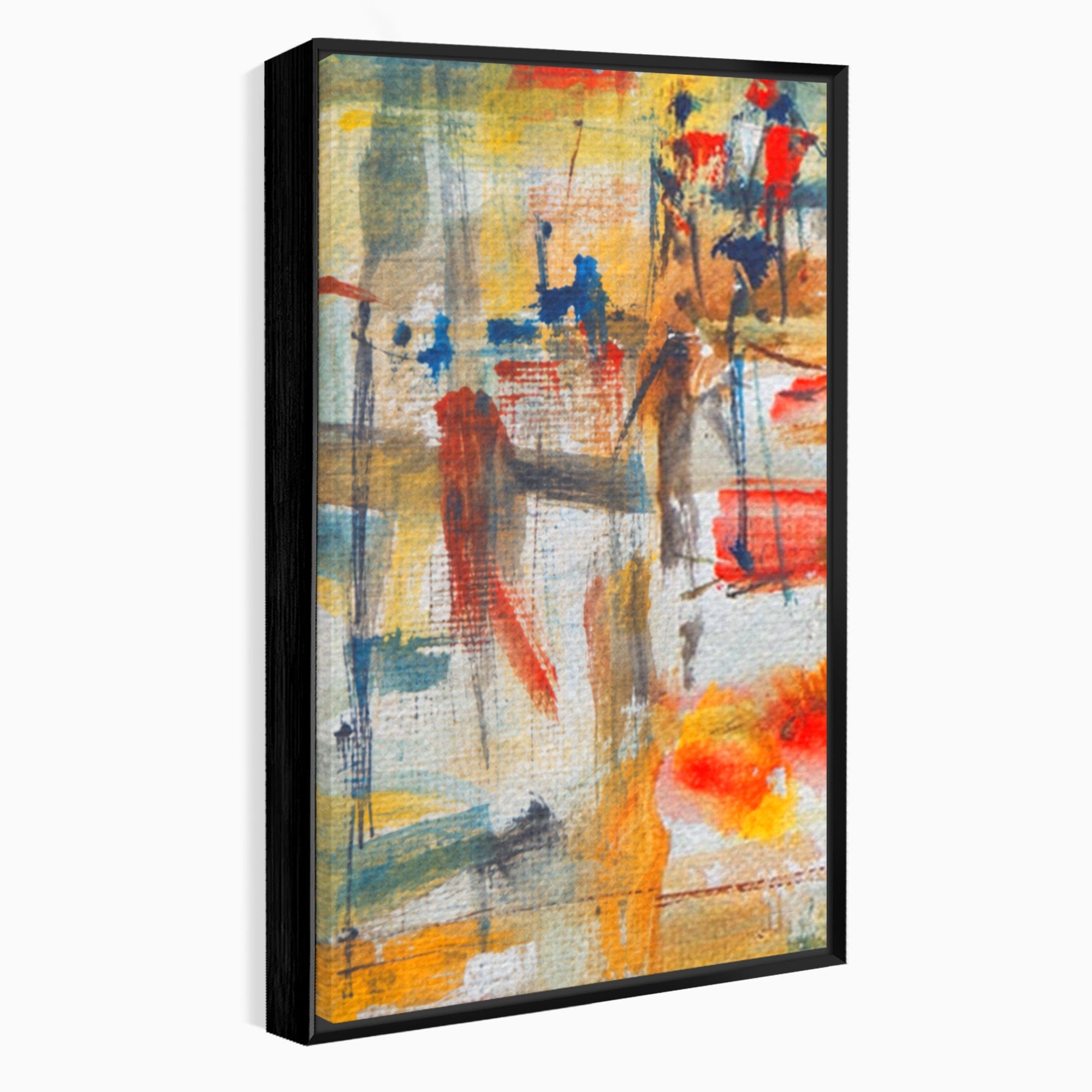 Set 3 Tablouri Canvas Premium LuxCanva® A3-1094, Dansul Culorilor, Arta Abstracta, Culoare, Pictura, Culori Vibrante