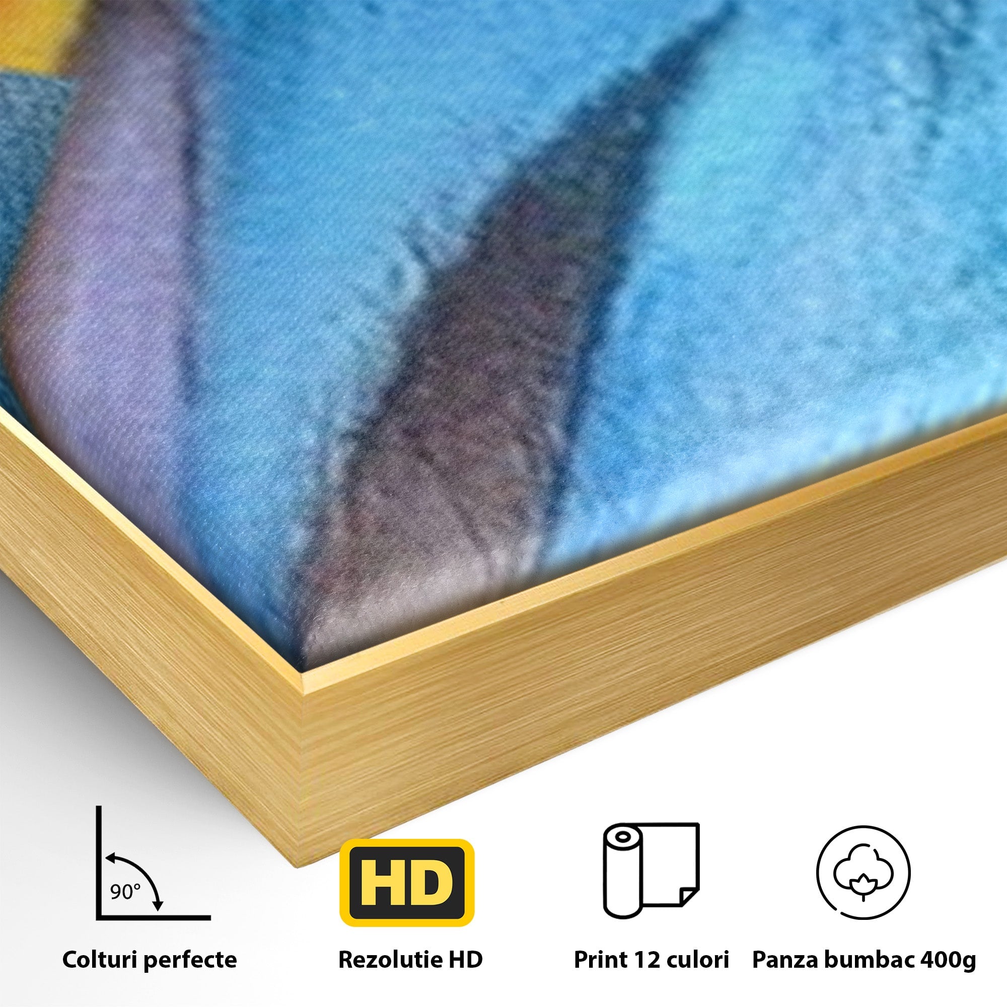 Set 3 Tablouri Canvas Premium LuxCanva® A3-1174, Colorful Graffiti, Graffiti, Multicolor, Birou, Culori Vibrante