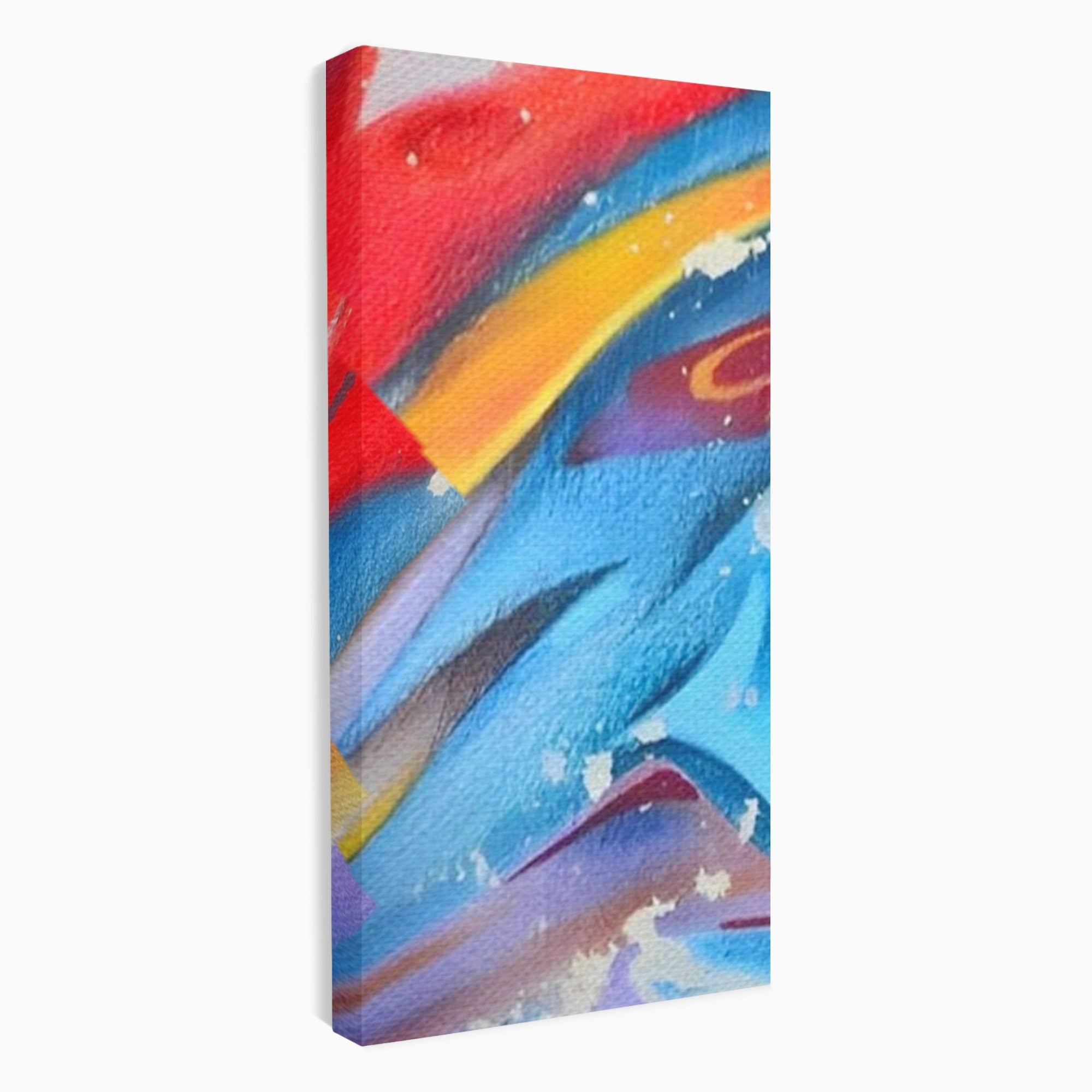 Set 3 Tablouri Canvas Premium LuxCanva® A3-1174, Colorful Graffiti, Graffiti, Multicolor, Birou, Culori Vibrante