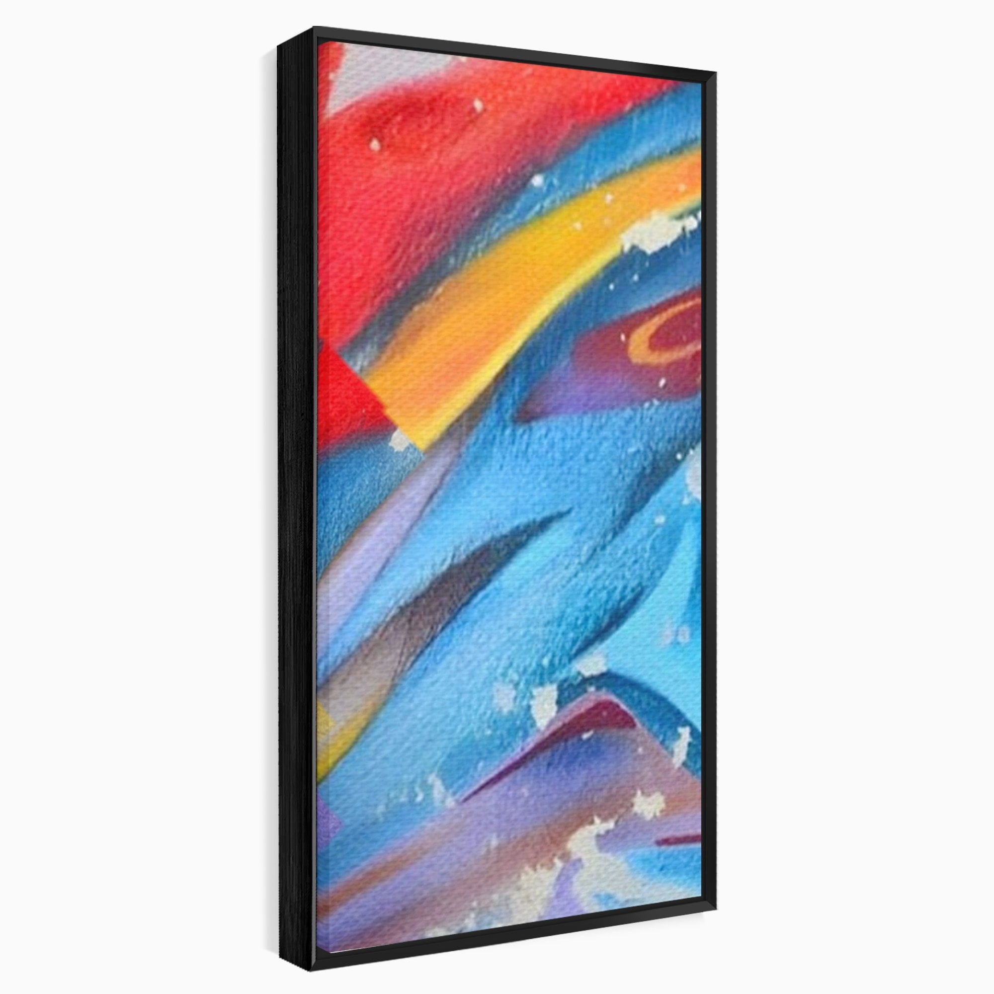 Set 3 Tablouri Canvas Premium LuxCanva® A3-1174, Colorful Graffiti, Graffiti, Multicolor, Birou, Culori Vibrante