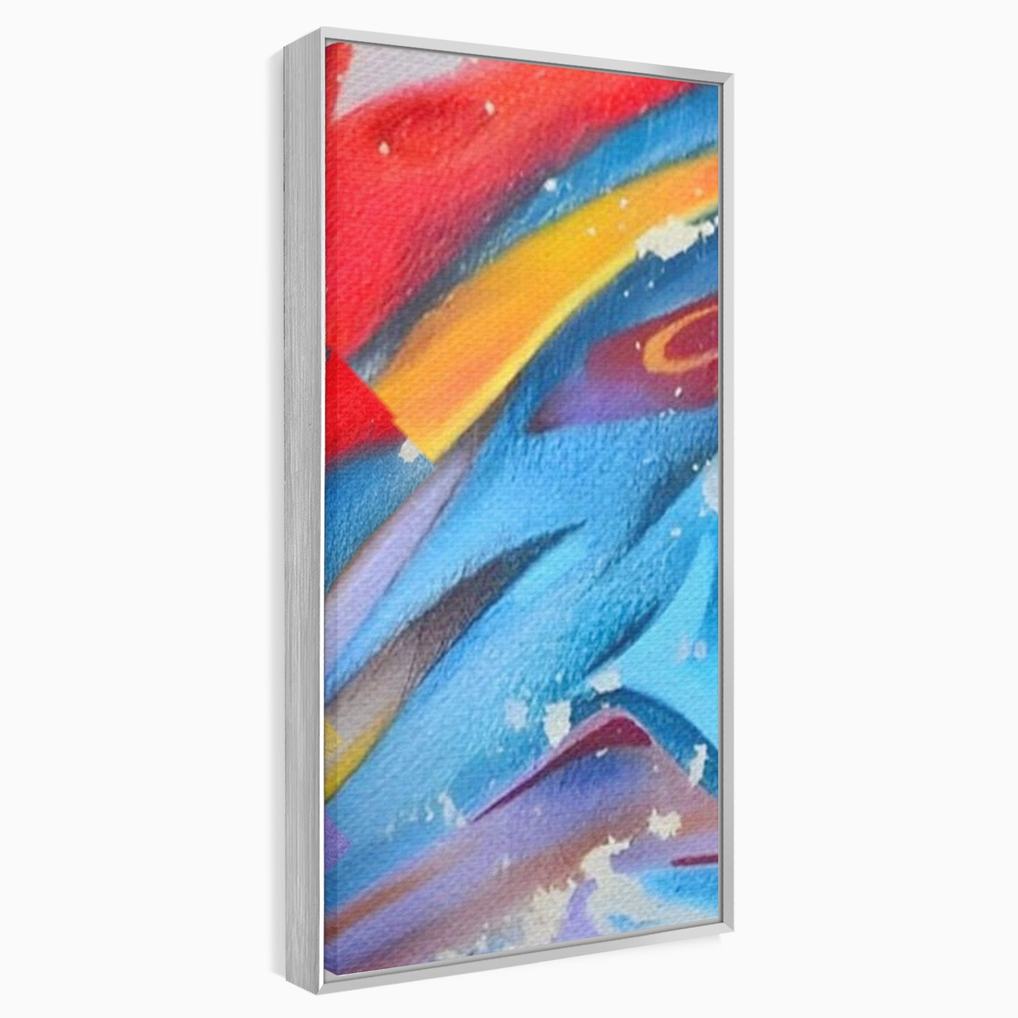 Set 3 Tablouri Canvas Premium LuxCanva® A3-1174, Colorful Graffiti, Graffiti, Multicolor, Birou, Culori Vibrante