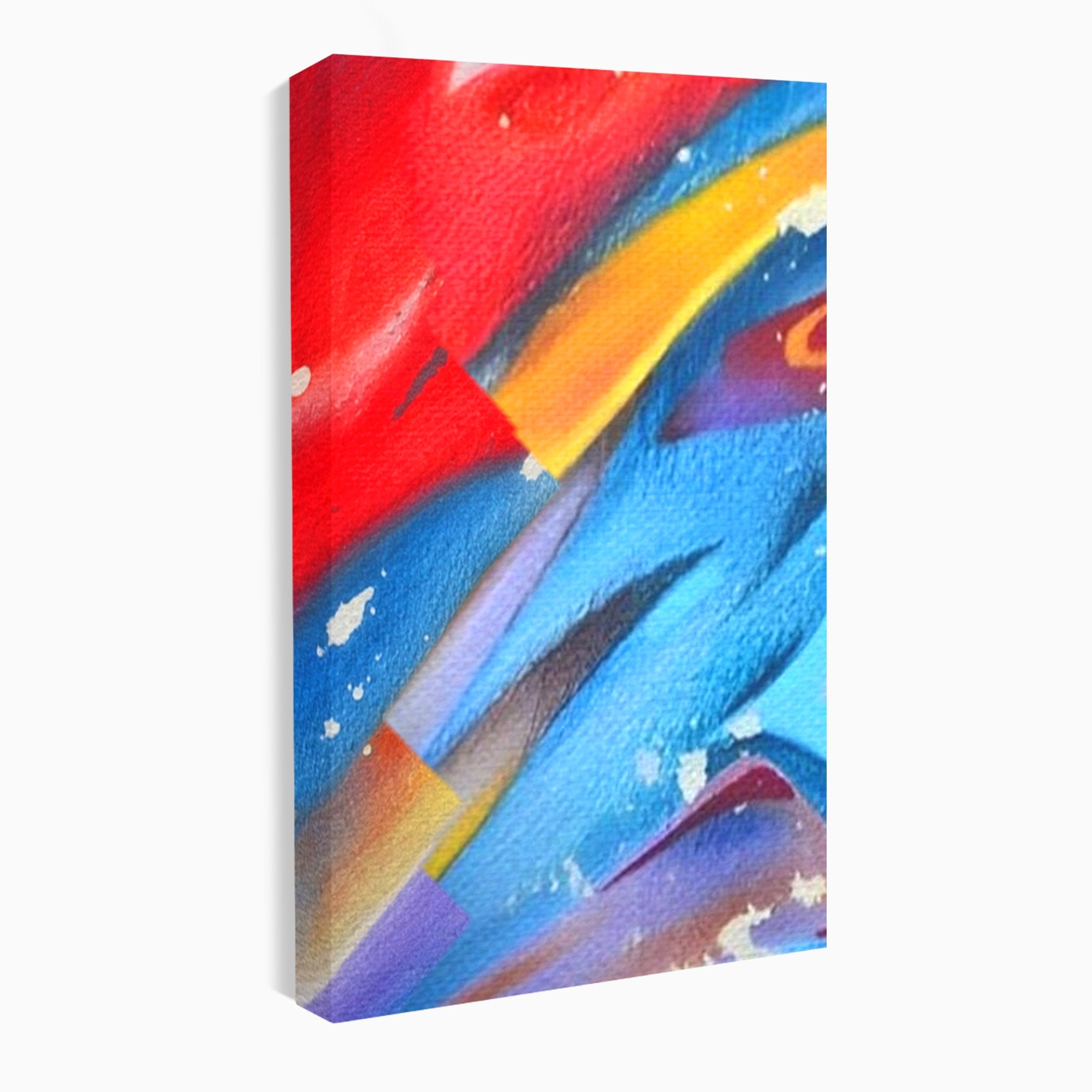 Set 3 Tablouri Canvas Premium LuxCanva® A3-1174, Colorful Graffiti, Graffiti, Multicolor, Birou, Culori Vibrante