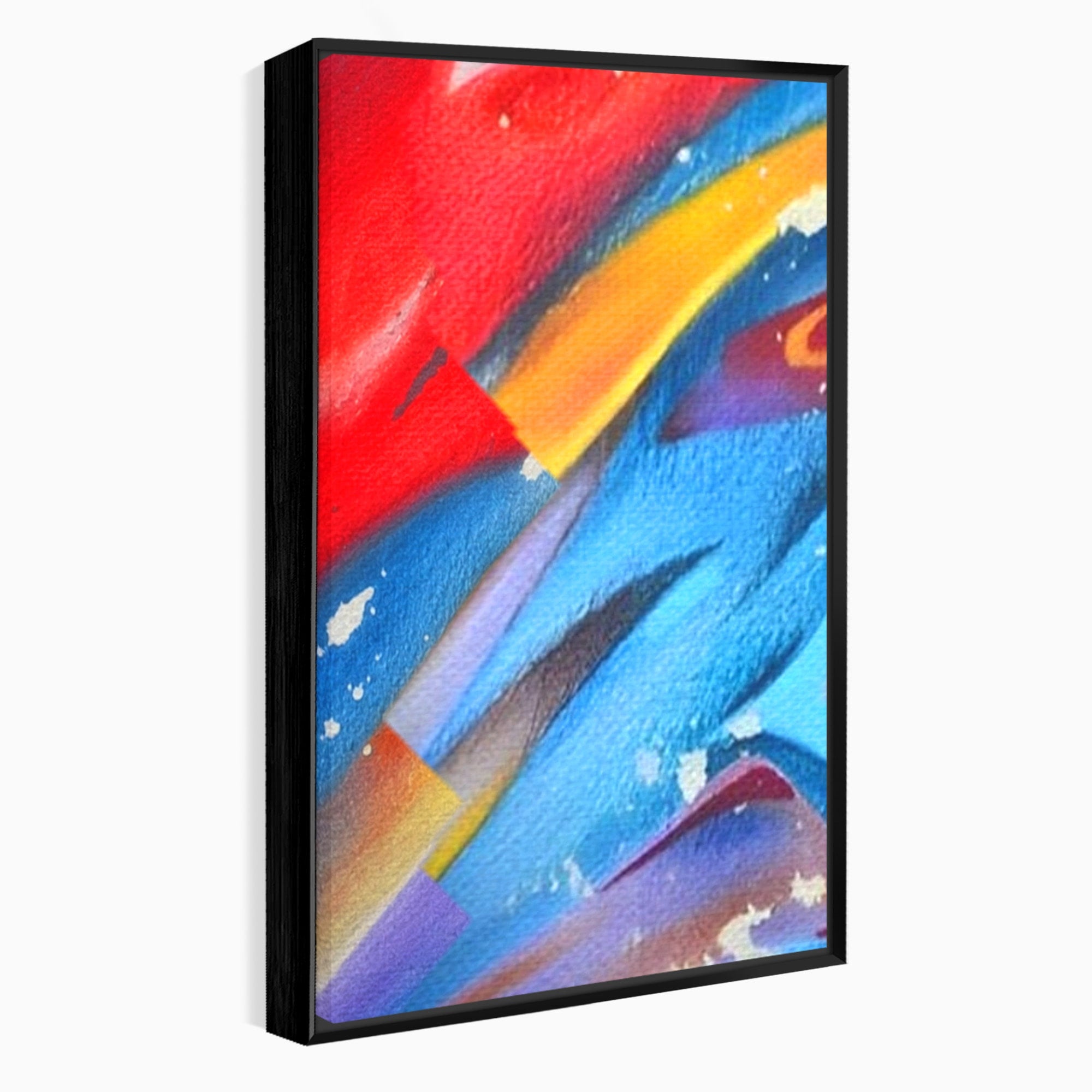 Set 3 Tablouri Canvas Premium LuxCanva® A3-1174, Colorful Graffiti, Graffiti, Multicolor, Birou, Culori Vibrante
