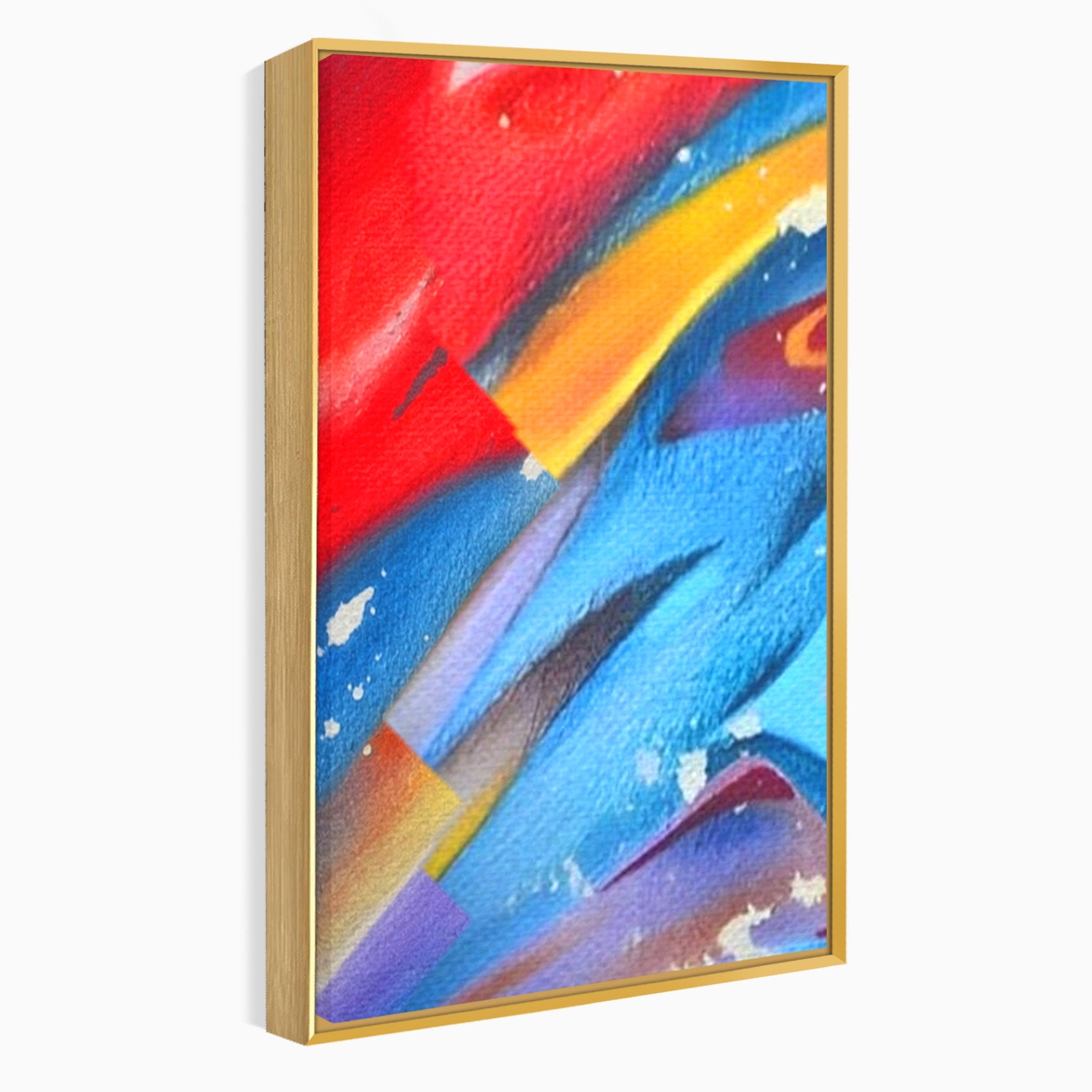 Set 3 Tablouri Canvas Premium LuxCanva® A3-1174, Colorful Graffiti, Graffiti, Multicolor, Birou, Culori Vibrante