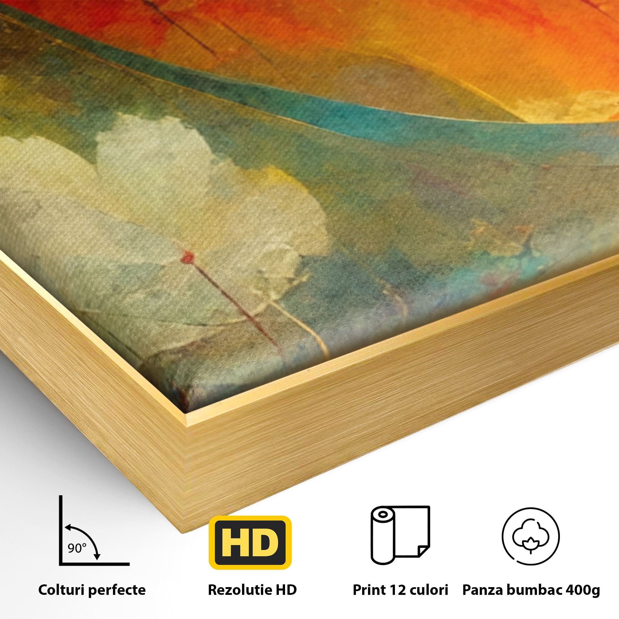 Set 3 Tablouri Canvas Premium LuxCanva® A3-1307, Sweet Dream, Living, Vise, Somn, Abstract, Dormitor, Culori Vibrante