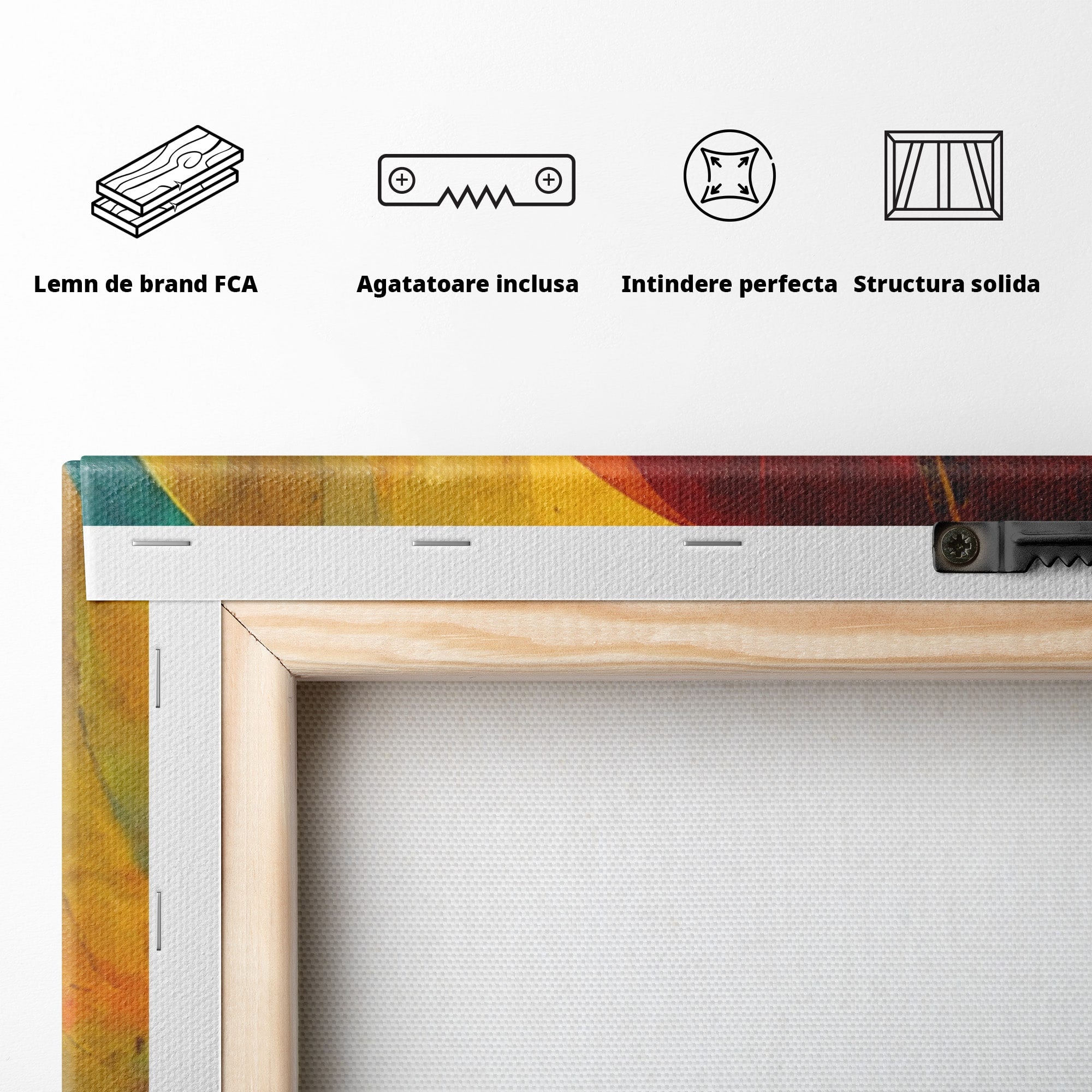 Set 3 Tablouri Canvas Premium LuxCanva® A3-1307, Sweet Dream, Living, Vise, Somn, Abstract, Dormitor, Culori Vibrante