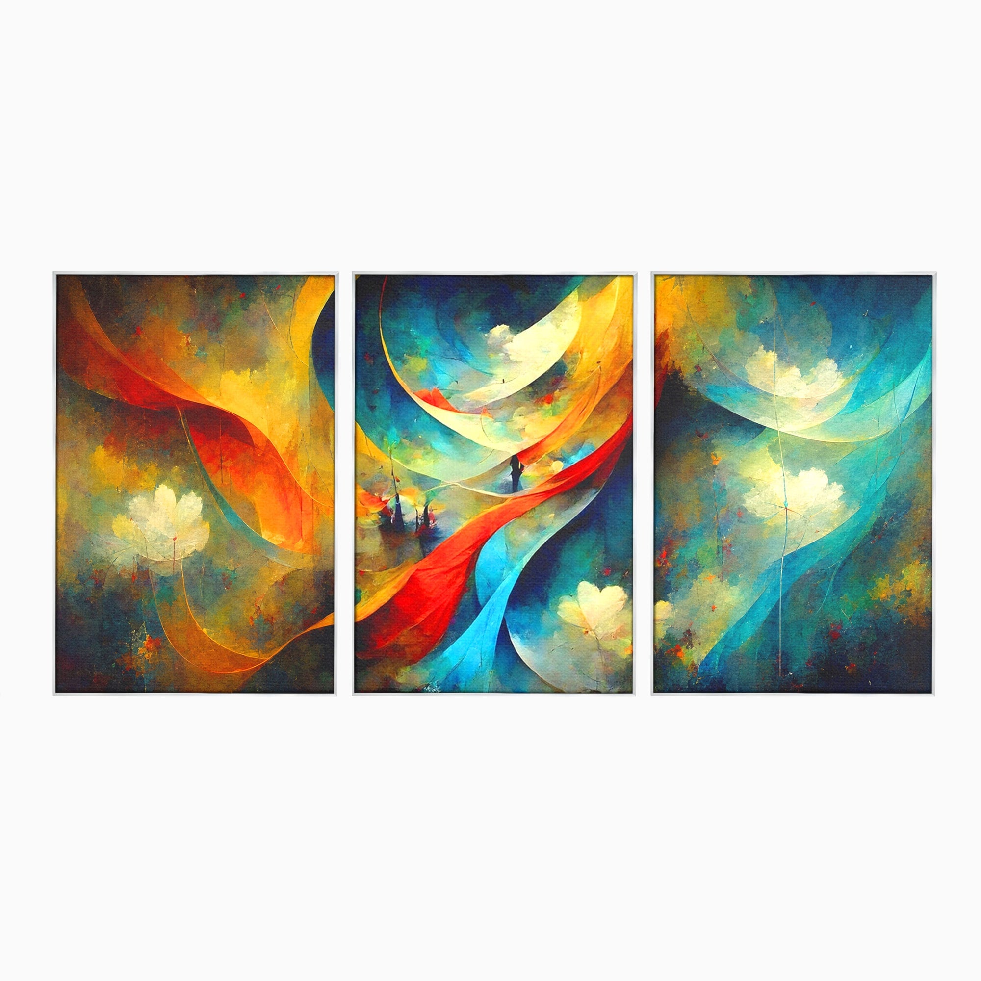 Set 3 Tablouri Canvas Premium LuxCanva® A3-1307, Sweet Dream, Living, Vise, Somn, Abstract, Dormitor, Culori Vibrante