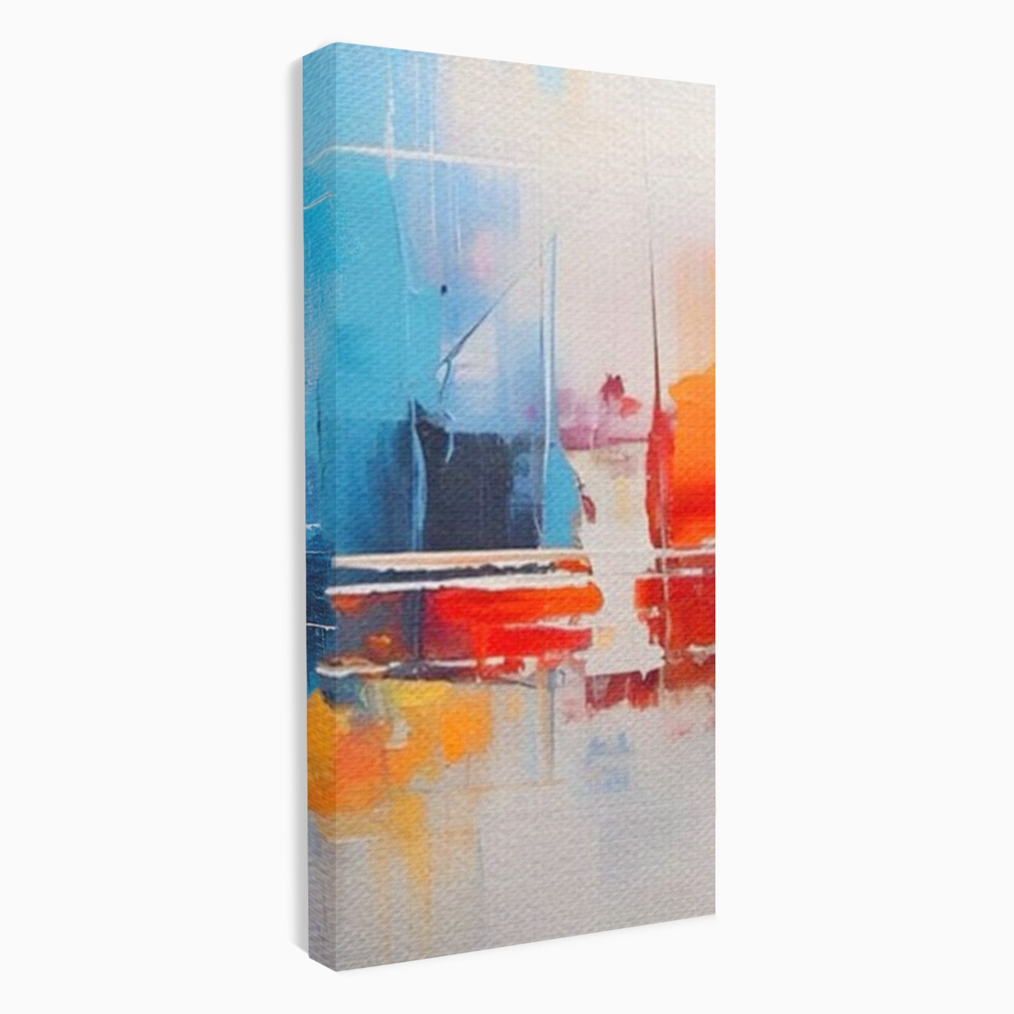 Set 3 Tablouri Canvas Premium LuxCanva® A3-1391, Contrast De Culori, Living, Arta Moderna, Pata De Culoare, Abstract, Dormitor, Culori Vibrante