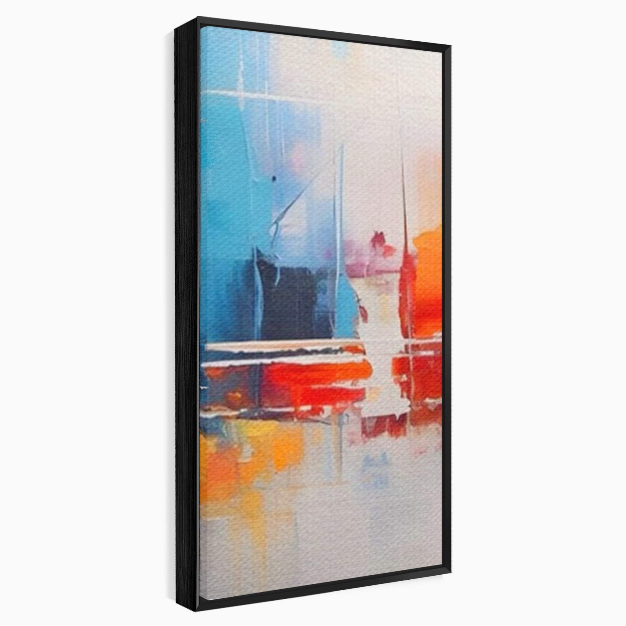 Set 3 Tablouri Canvas Premium LuxCanva® A3-1391, Contrast De Culori, Living, Arta Moderna, Pata De Culoare, Abstract, Dormitor, Culori Vibrante
