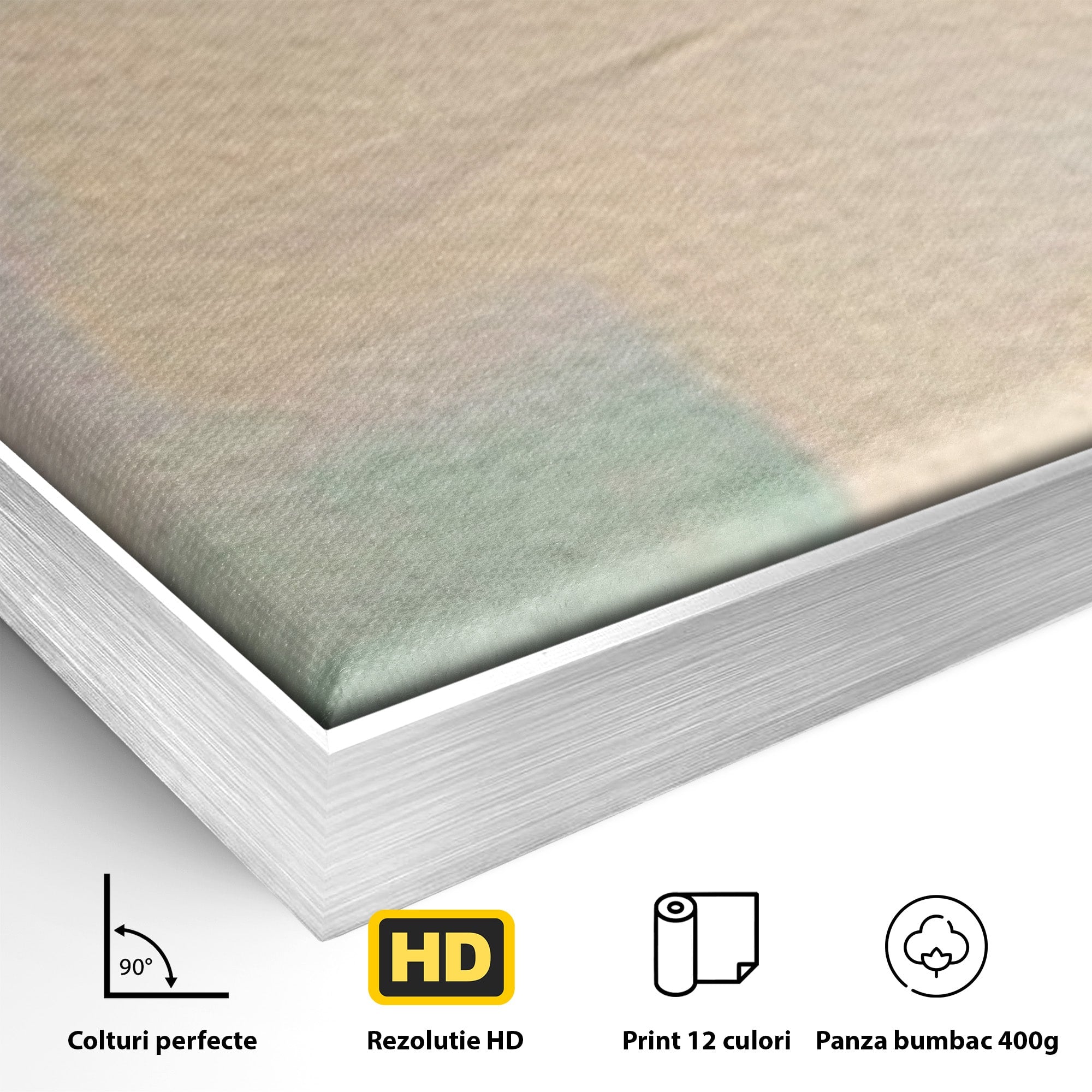 Set 3 Tablouri Canvas Premium LuxCanva® A3-1583, Melodia Infinitului, Dormitor, Abstract, Decorativ, Armonie, Living, Culori Vibrante