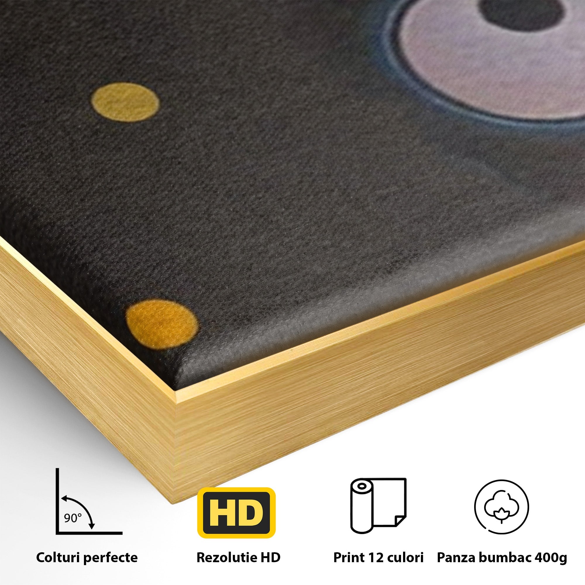 Set 3 Tablouri Canvas Premium LuxCanva® A3-1591, Inima Cosmosului, Camera Copil, Univers, Abstract, Decorativ, Living, Culori Vibrante
