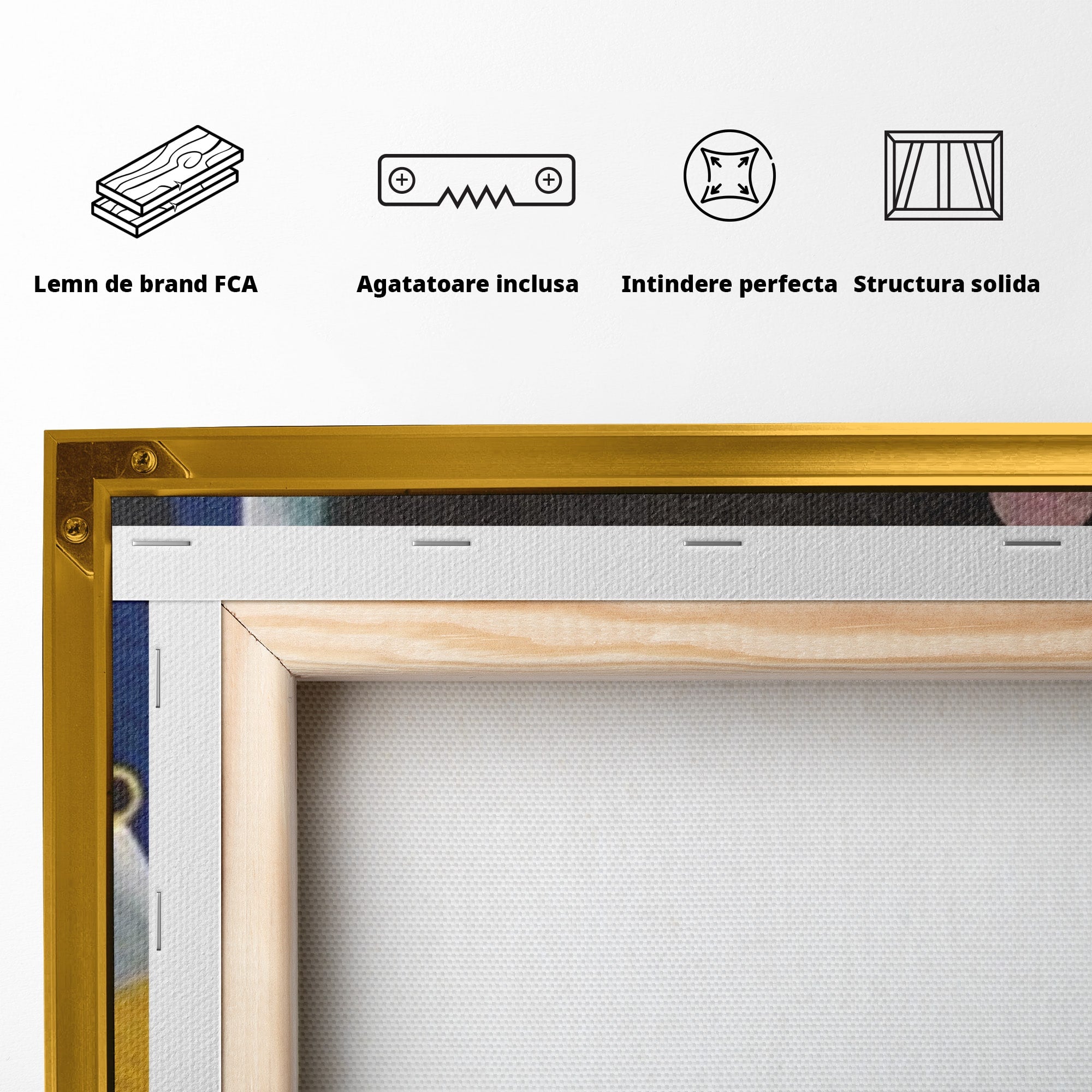 Set 3 Tablouri Canvas Premium LuxCanva® A3-1591, Inima Cosmosului, Camera Copil, Univers, Abstract, Decorativ, Living, Culori Vibrante