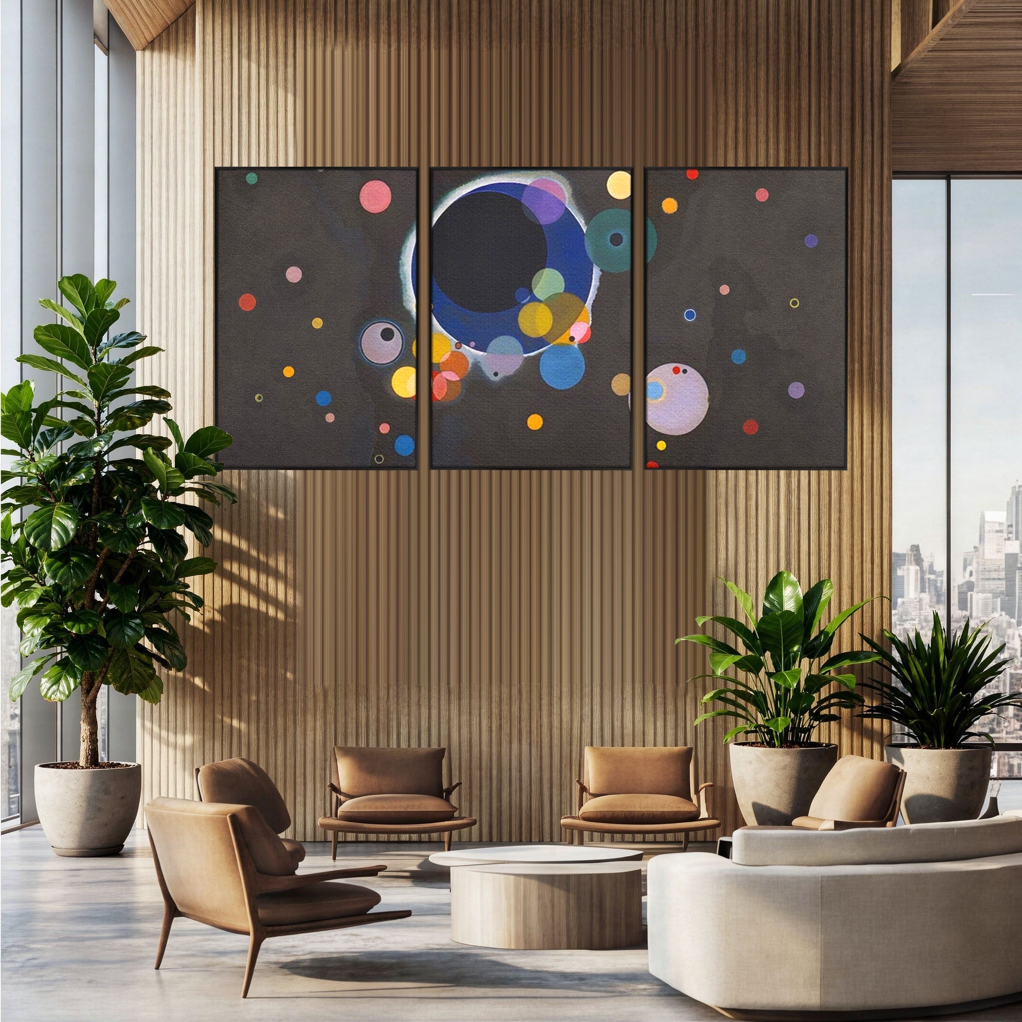 Set 3 Tablouri Canvas Premium LuxCanva® A3-1591, Inima Cosmosului, Camera Copil, Univers, Abstract, Decorativ, Living, Culori Vibrante