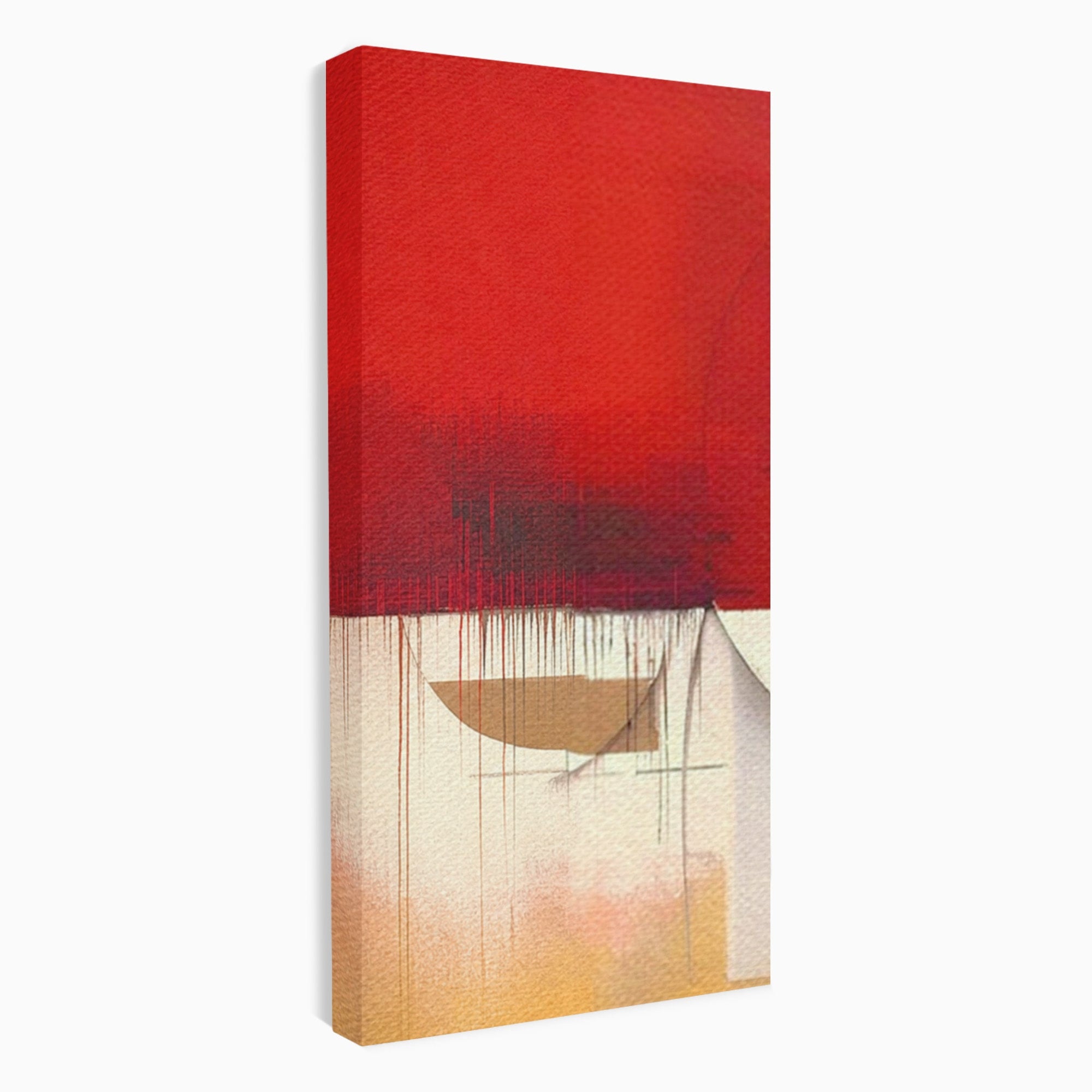 Set 3 Tablouri Canvas Premium LuxCanva® A3-1601, Stare Abstracta, Room, Decorativ, Sentimente, Interpretare, Contraste, Living, Culori Vibrante