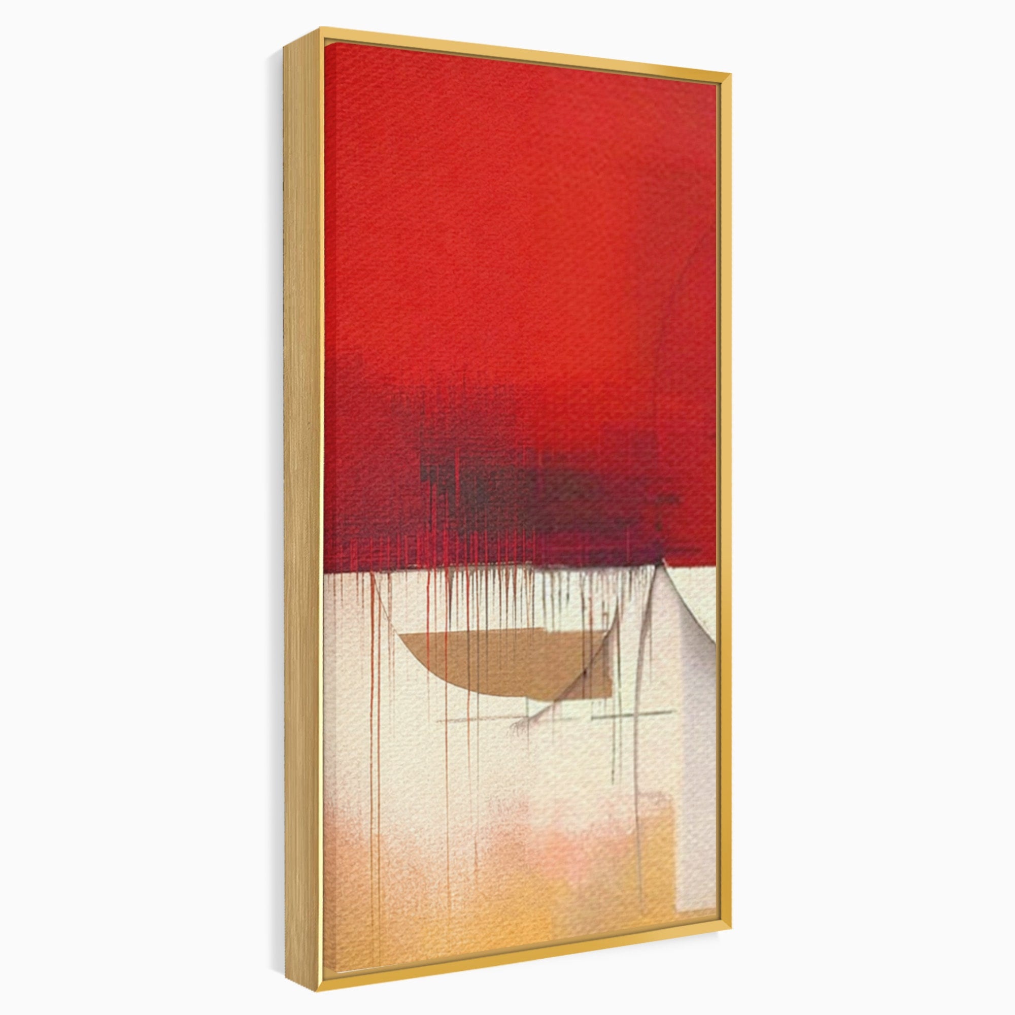 Set 3 Tablouri Canvas Premium LuxCanva® A3-1601, Stare Abstracta, Room, Decorativ, Sentimente, Interpretare, Contraste, Living, Culori Vibrante