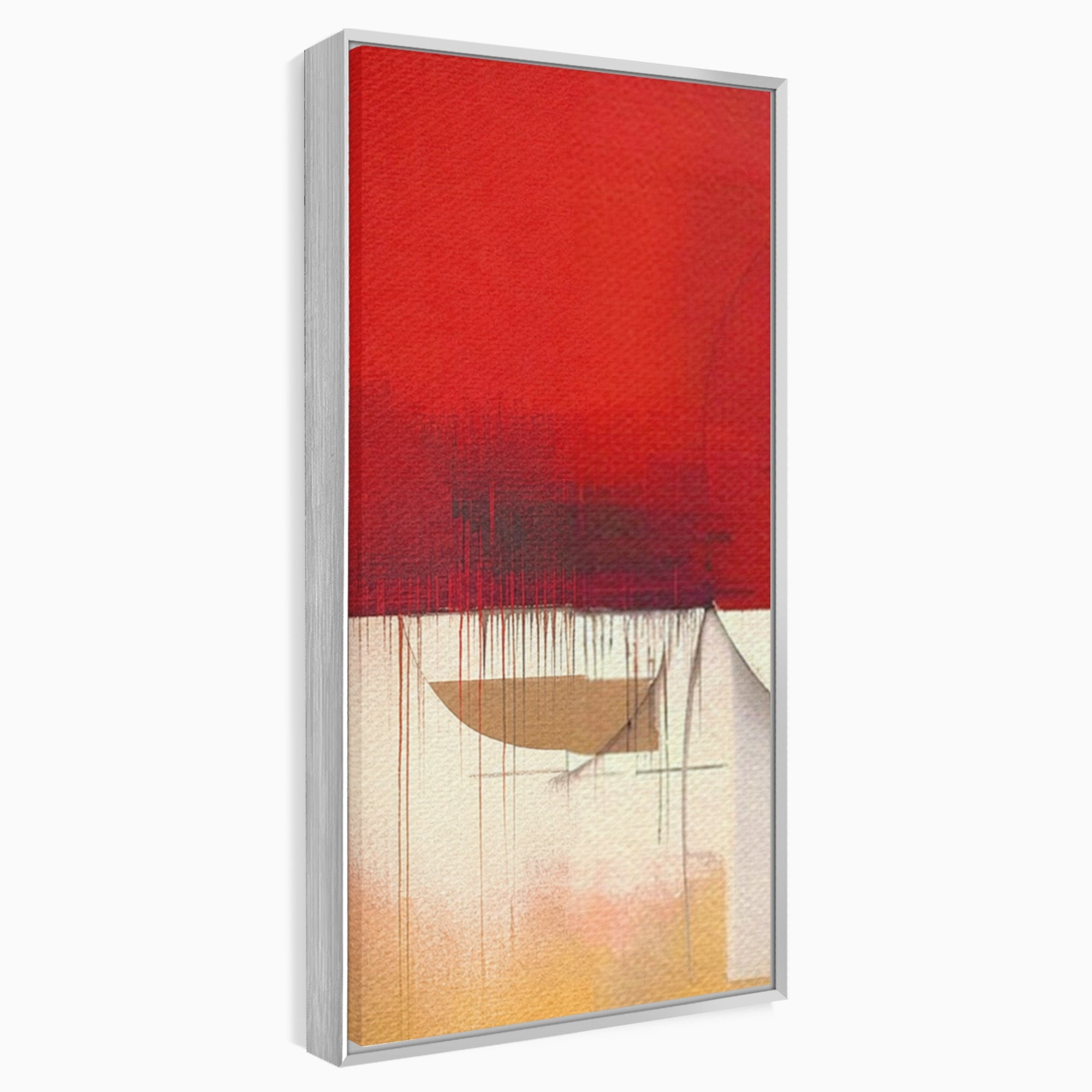 Set 3 Tablouri Canvas Premium LuxCanva® A3-1601, Stare Abstracta, Room, Decorativ, Sentimente, Interpretare, Contraste, Living, Culori Vibrante