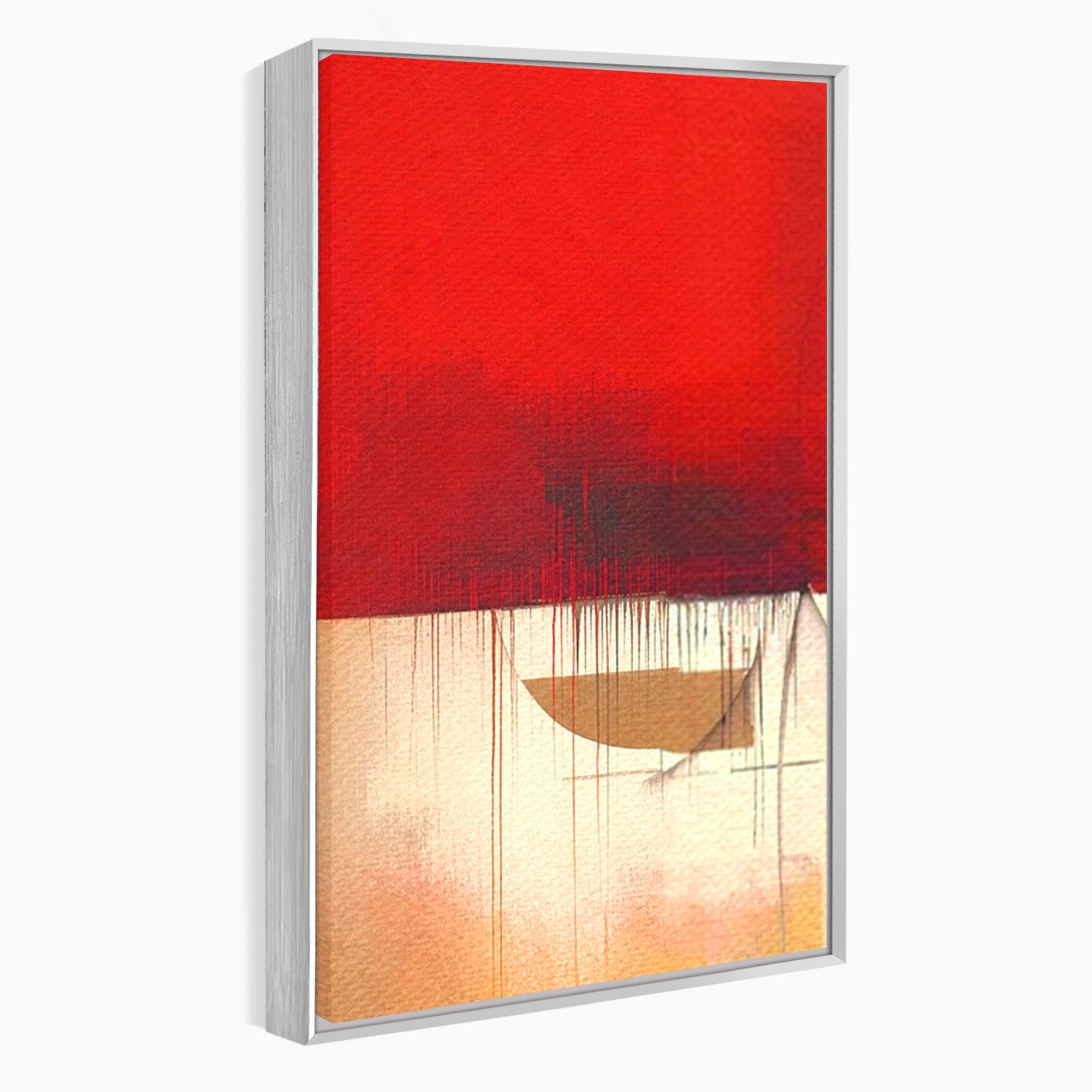 Set 3 Tablouri Canvas Premium LuxCanva® A3-1601, Stare Abstracta, Room, Decorativ, Sentimente, Interpretare, Contraste, Living, Culori Vibrante