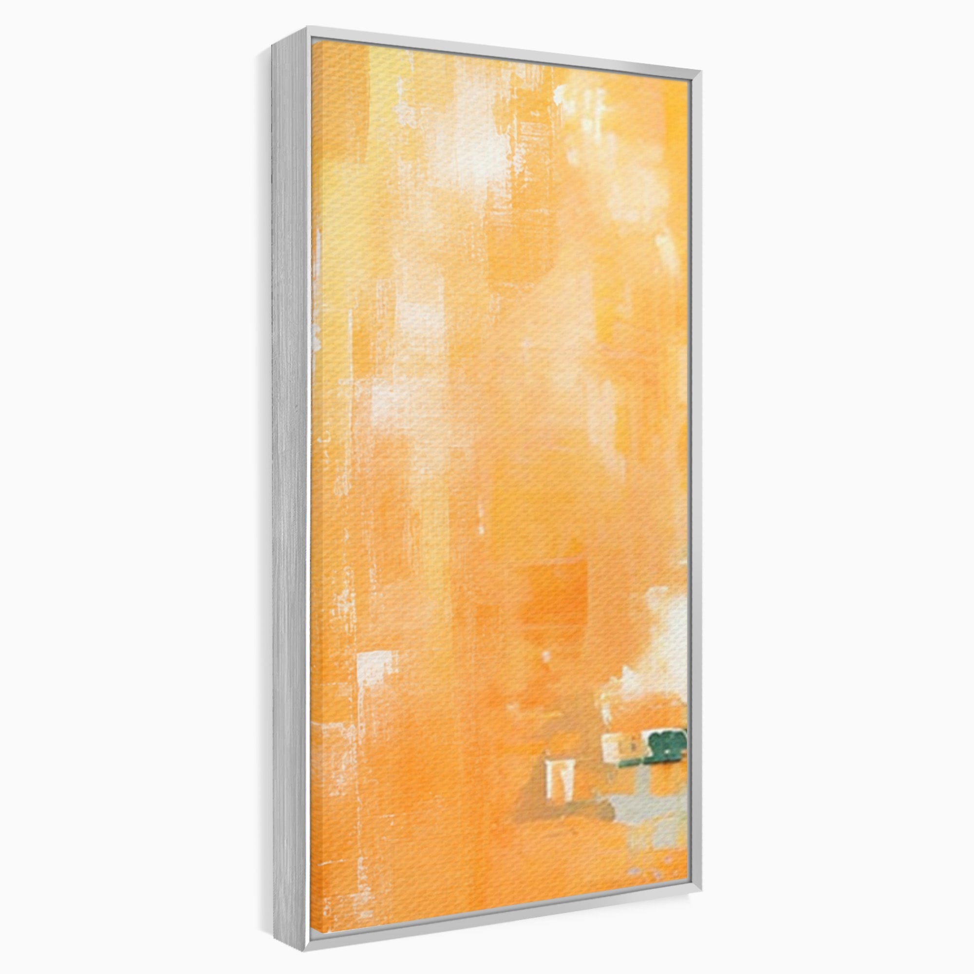 Set 3 Tablouri Canvas Premium LuxCanva® A3-1605, Imbratisare De Contrast, Living, Abstract, Decorativ, Orange, Dormitor, Culori Vibrante