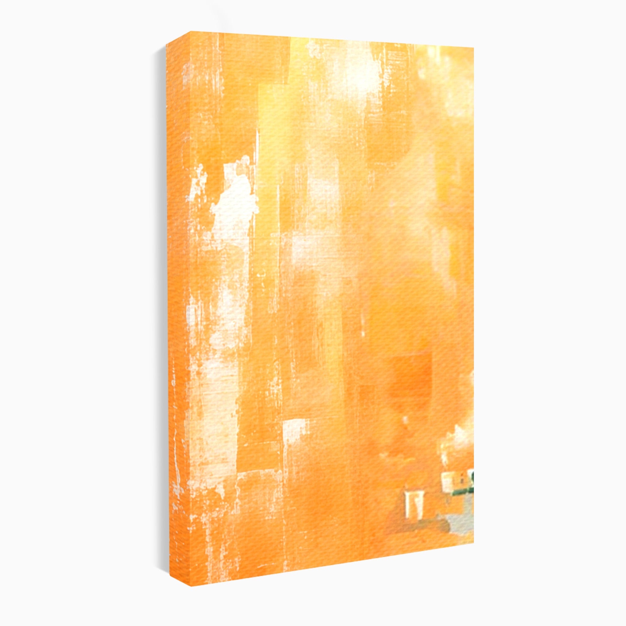 Set 3 Tablouri Canvas Premium LuxCanva® A3-1605, Imbratisare De Contrast, Living, Abstract, Decorativ, Orange, Dormitor, Culori Vibrante