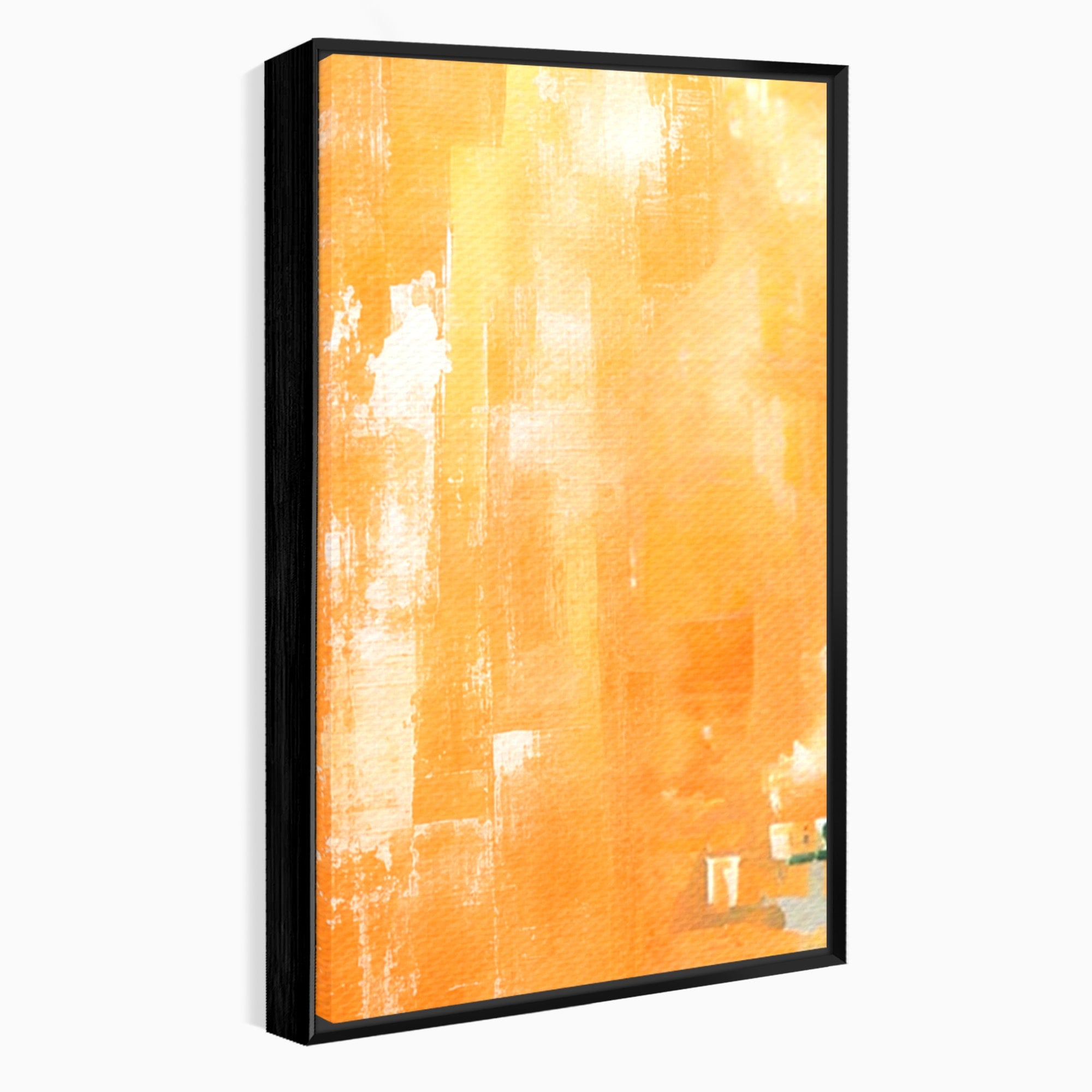 Set 3 Tablouri Canvas Premium LuxCanva® A3-1605, Imbratisare De Contrast, Living, Abstract, Decorativ, Orange, Dormitor, Culori Vibrante