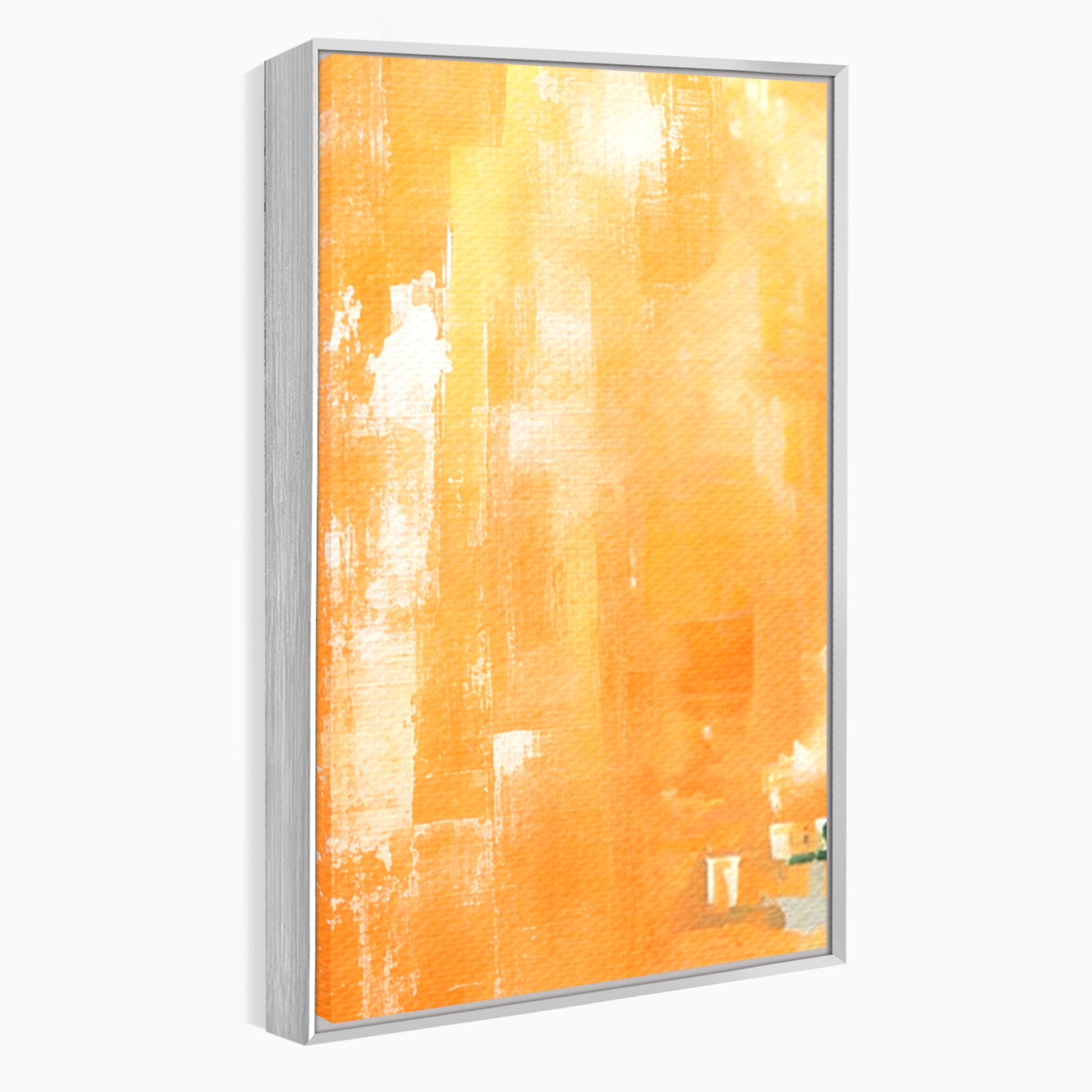 Set 3 Tablouri Canvas Premium LuxCanva® A3-1605, Imbratisare De Contrast, Living, Abstract, Decorativ, Orange, Dormitor, Culori Vibrante