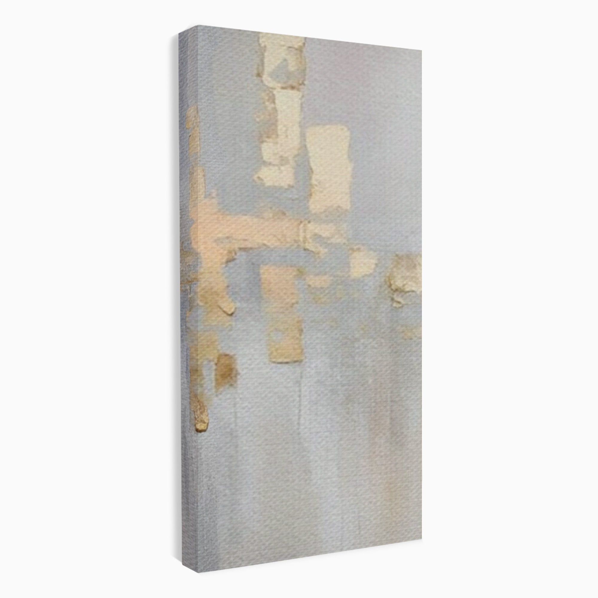 Set 3 Tablouri Canvas Premium LuxCanva® A3-1652, Gold And Grey, Room, Decorativ, Cromatic, Abstract, Living, Culori Vibrante