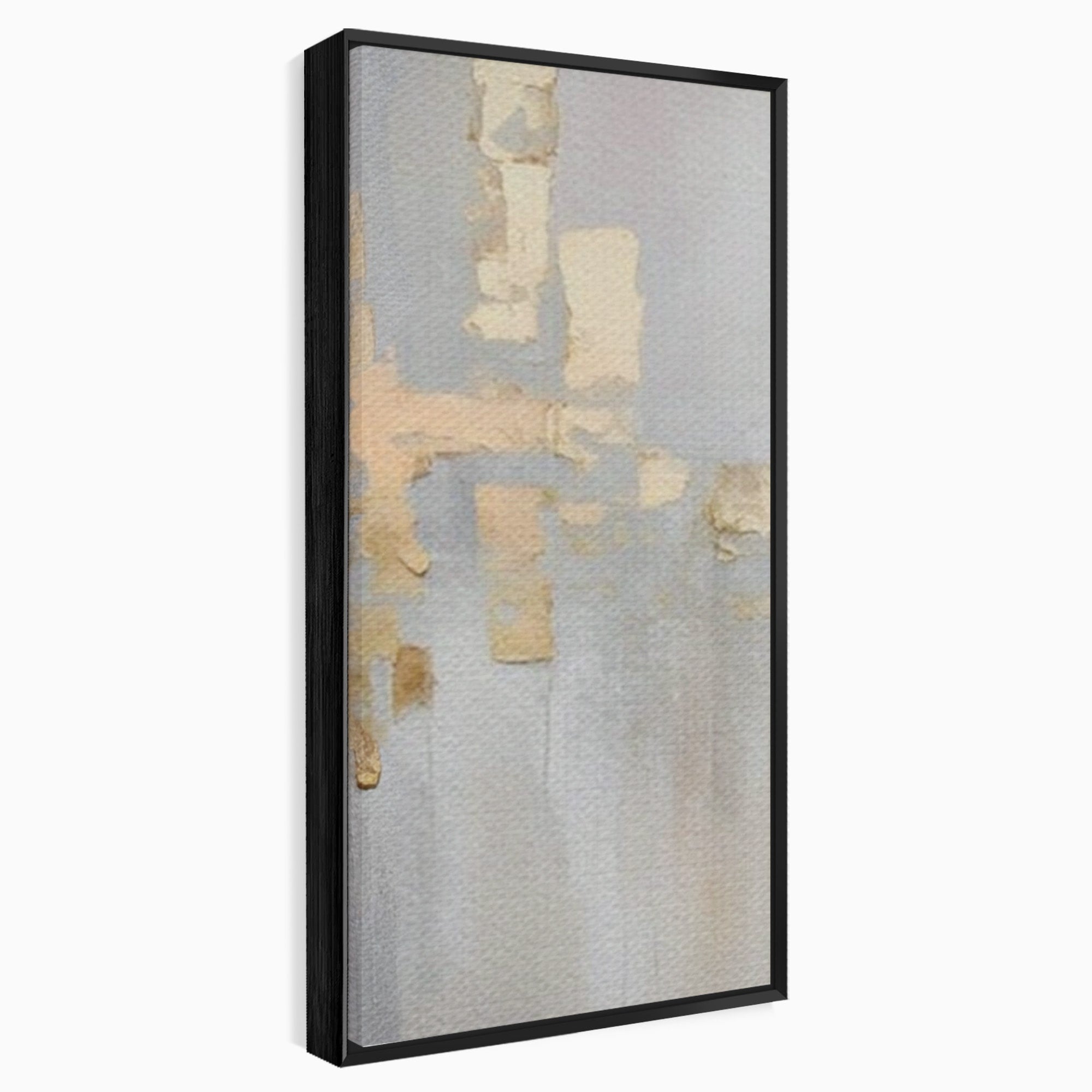 Set 3 Tablouri Canvas Premium LuxCanva® A3-1652, Gold And Grey, Room, Decorativ, Cromatic, Abstract, Living, Culori Vibrante