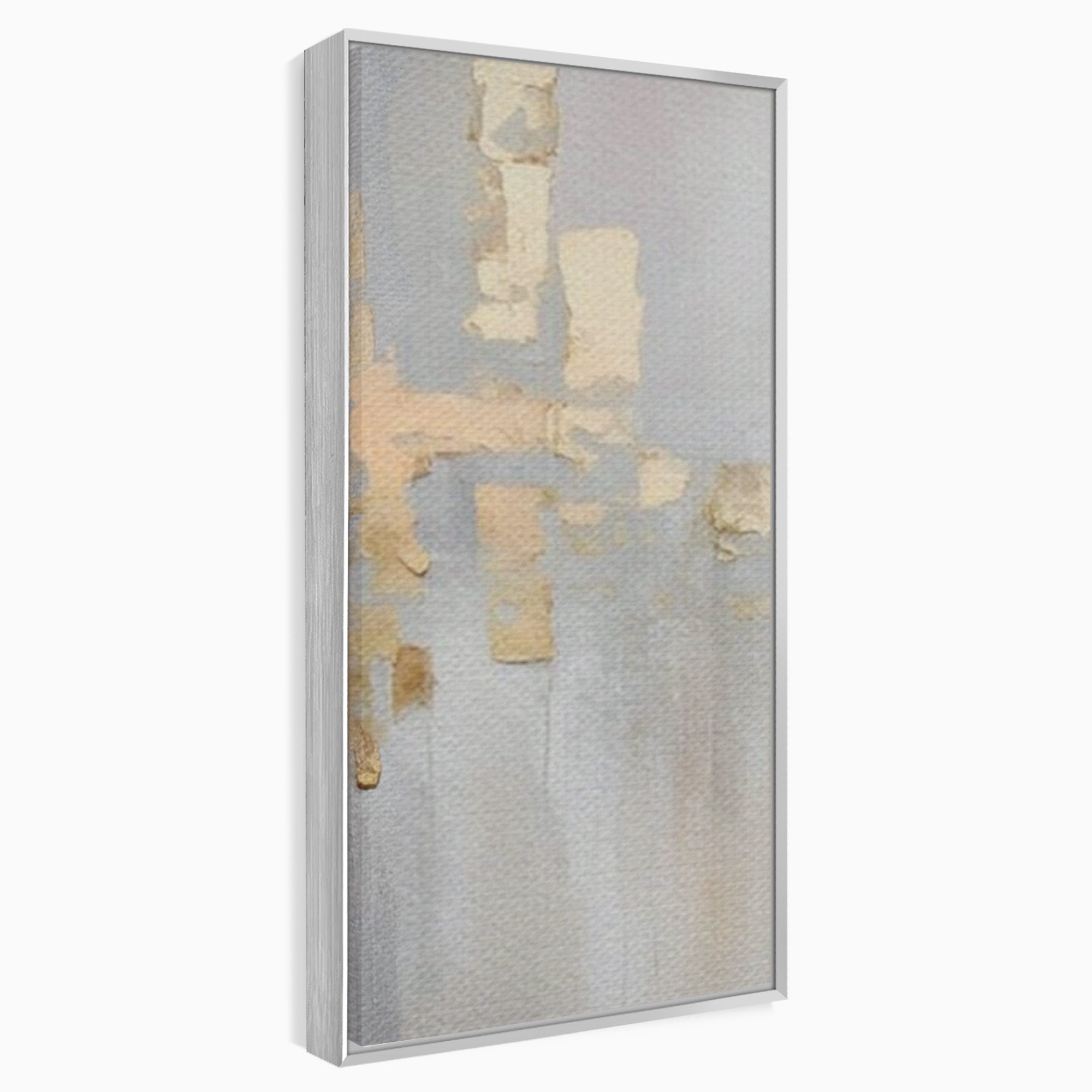 Set 3 Tablouri Canvas Premium LuxCanva® A3-1652, Gold And Grey, Room, Decorativ, Cromatic, Abstract, Living, Culori Vibrante
