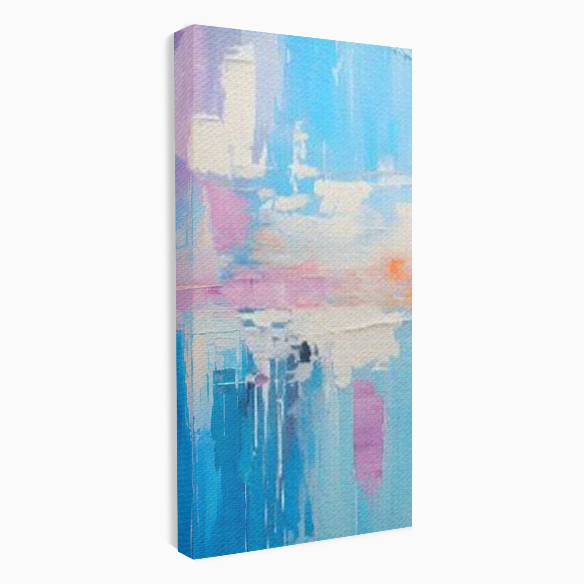 Set 3 Tablouri Canvas Premium LuxCanva® A3-1655, Pink Life, Room, Decorativ, Abstract, Nuante, Cromatic, Living, Culori Vibrante