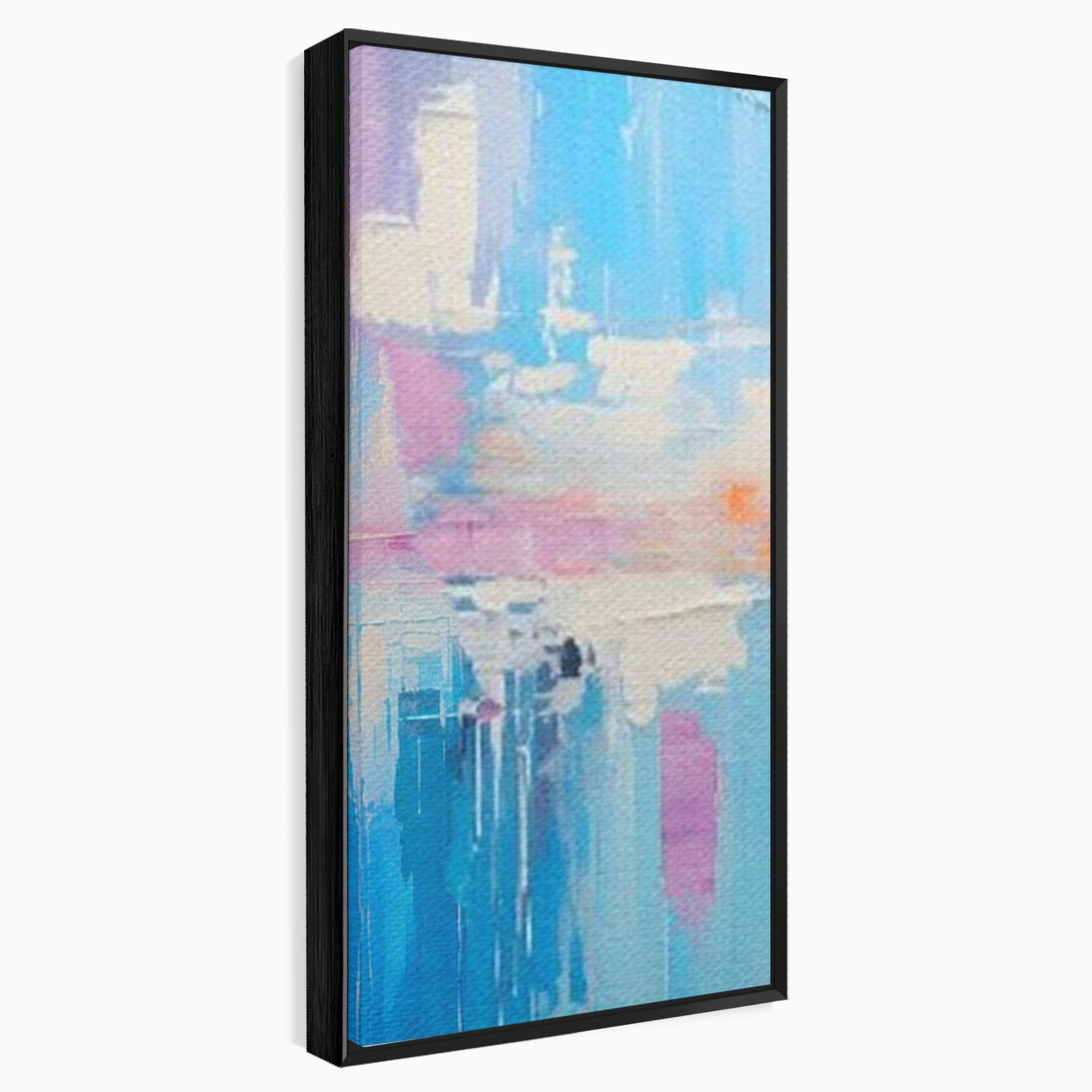 Set 3 Tablouri Canvas Premium LuxCanva® A3-1655, Pink Life, Room, Decorativ, Abstract, Nuante, Cromatic, Living, Culori Vibrante