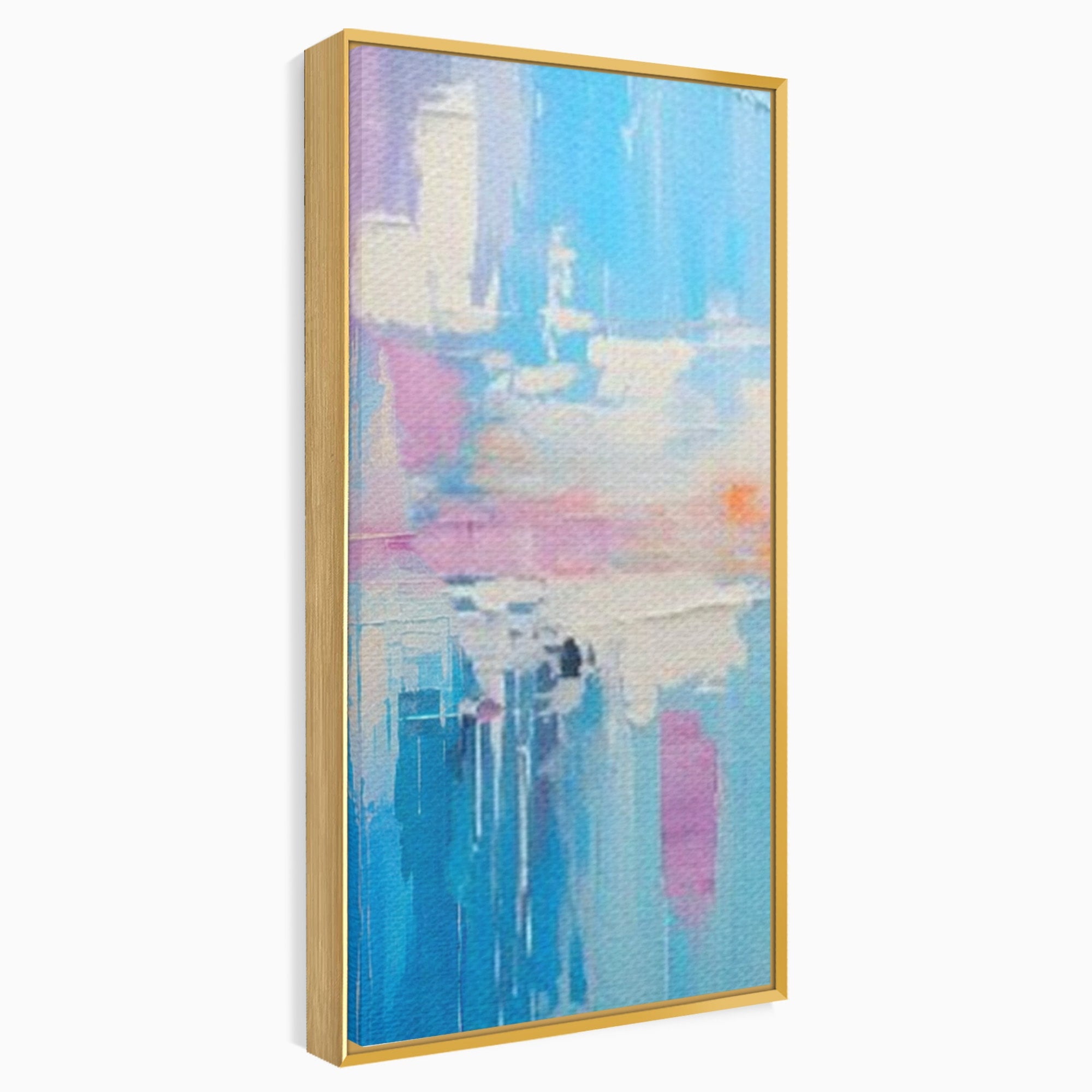 Set 3 Tablouri Canvas Premium LuxCanva® A3-1655, Pink Life, Room, Decorativ, Abstract, Nuante, Cromatic, Living, Culori Vibrante