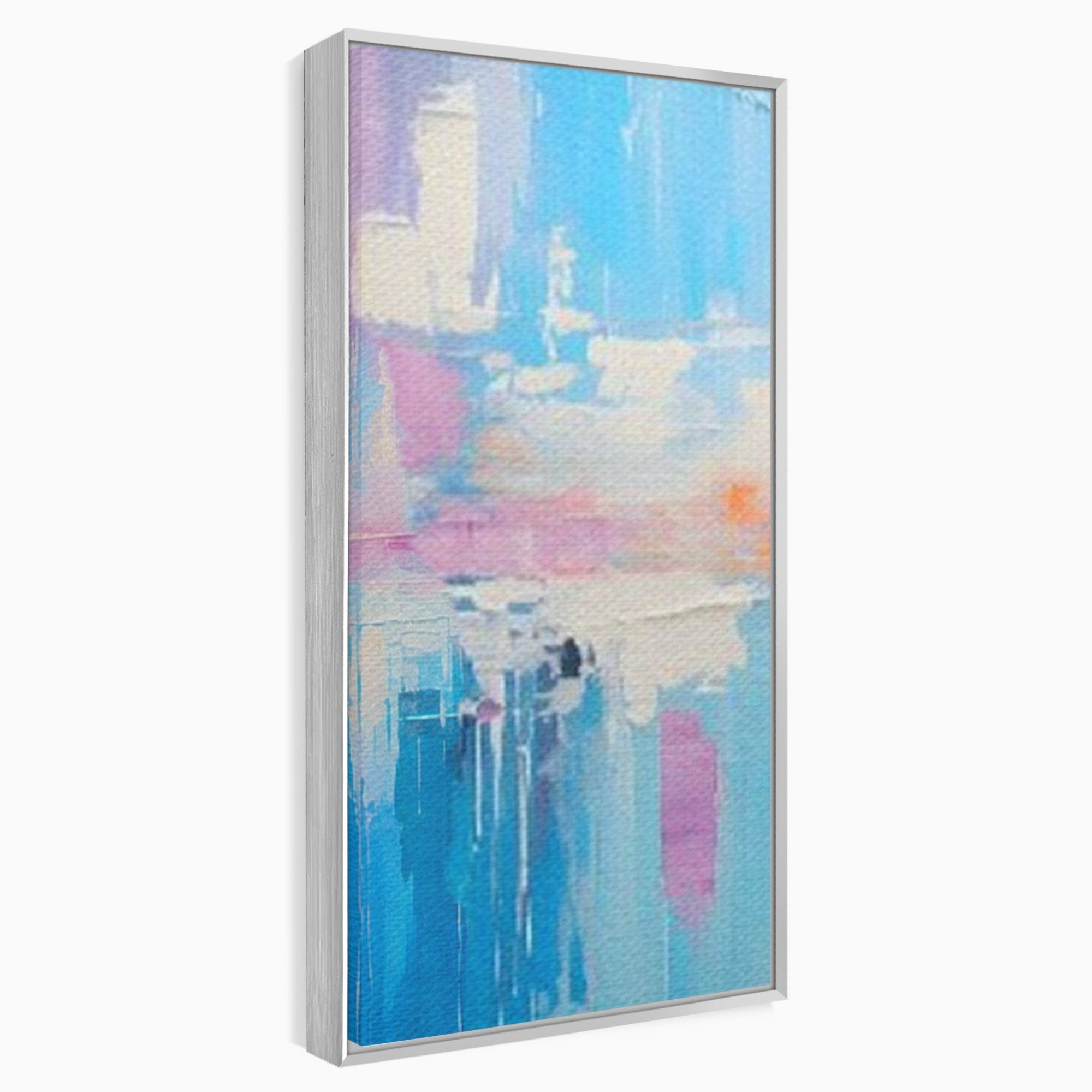 Set 3 Tablouri Canvas Premium LuxCanva® A3-1655, Pink Life, Room, Decorativ, Abstract, Nuante, Cromatic, Living, Culori Vibrante
