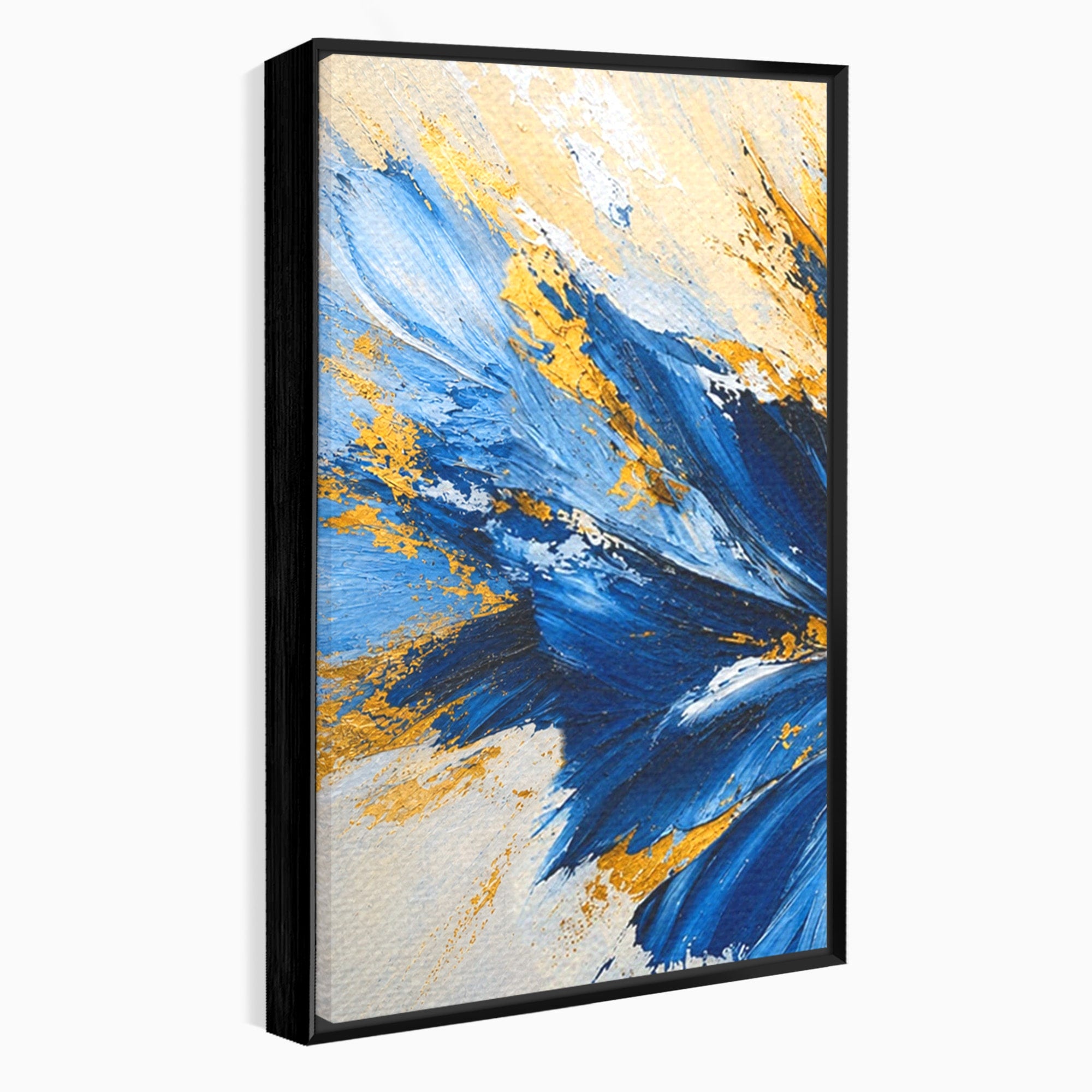 Set 3 Tablouri Canvas Premium LuxCanva® A3-1842, Explozie Abstracta, Abstract, Arta Moderna, Explozie, Living, Birou, Culori Vibrante