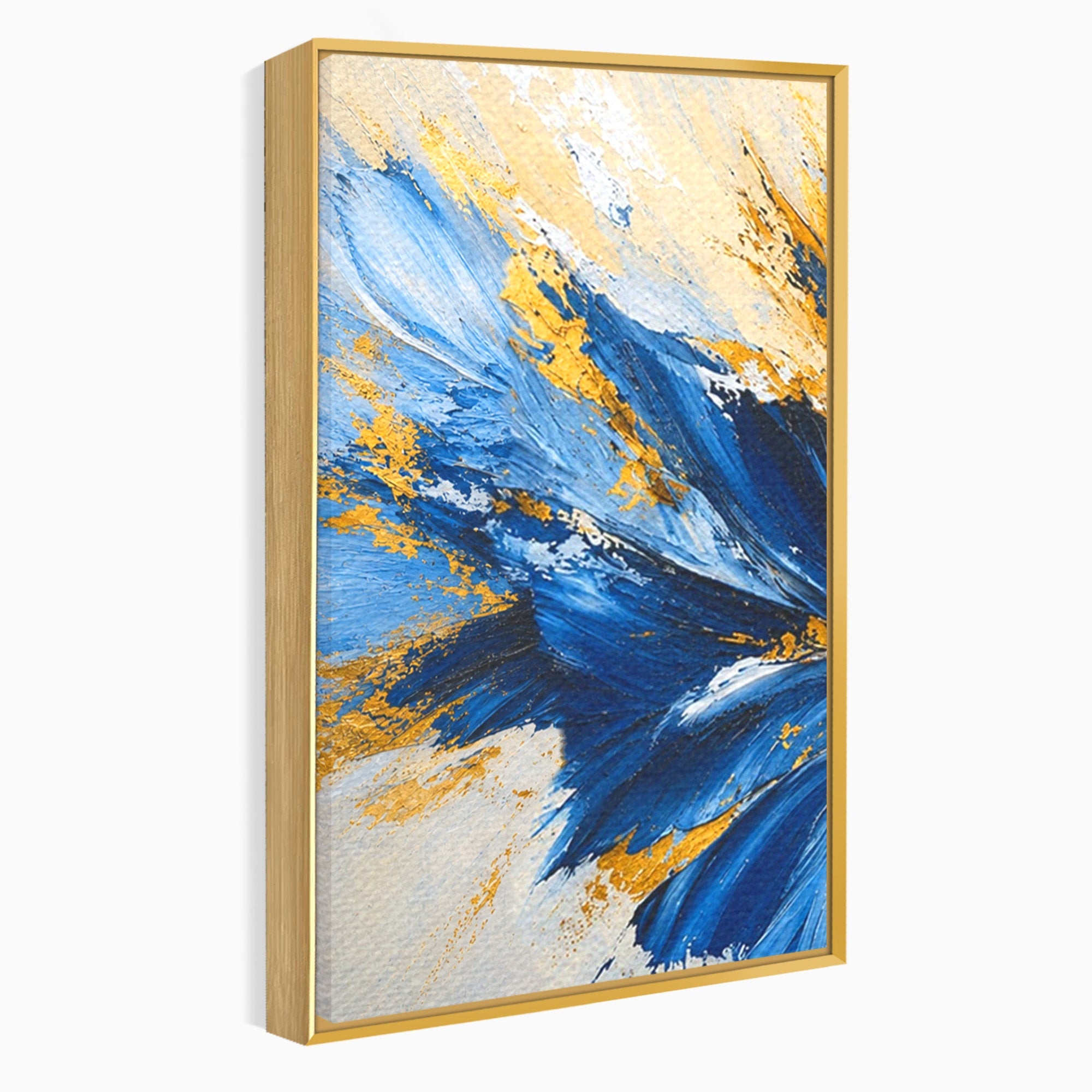Set 3 Tablouri Canvas Premium LuxCanva® A3-1842, Explozie Abstracta, Abstract, Arta Moderna, Explozie, Living, Birou, Culori Vibrante