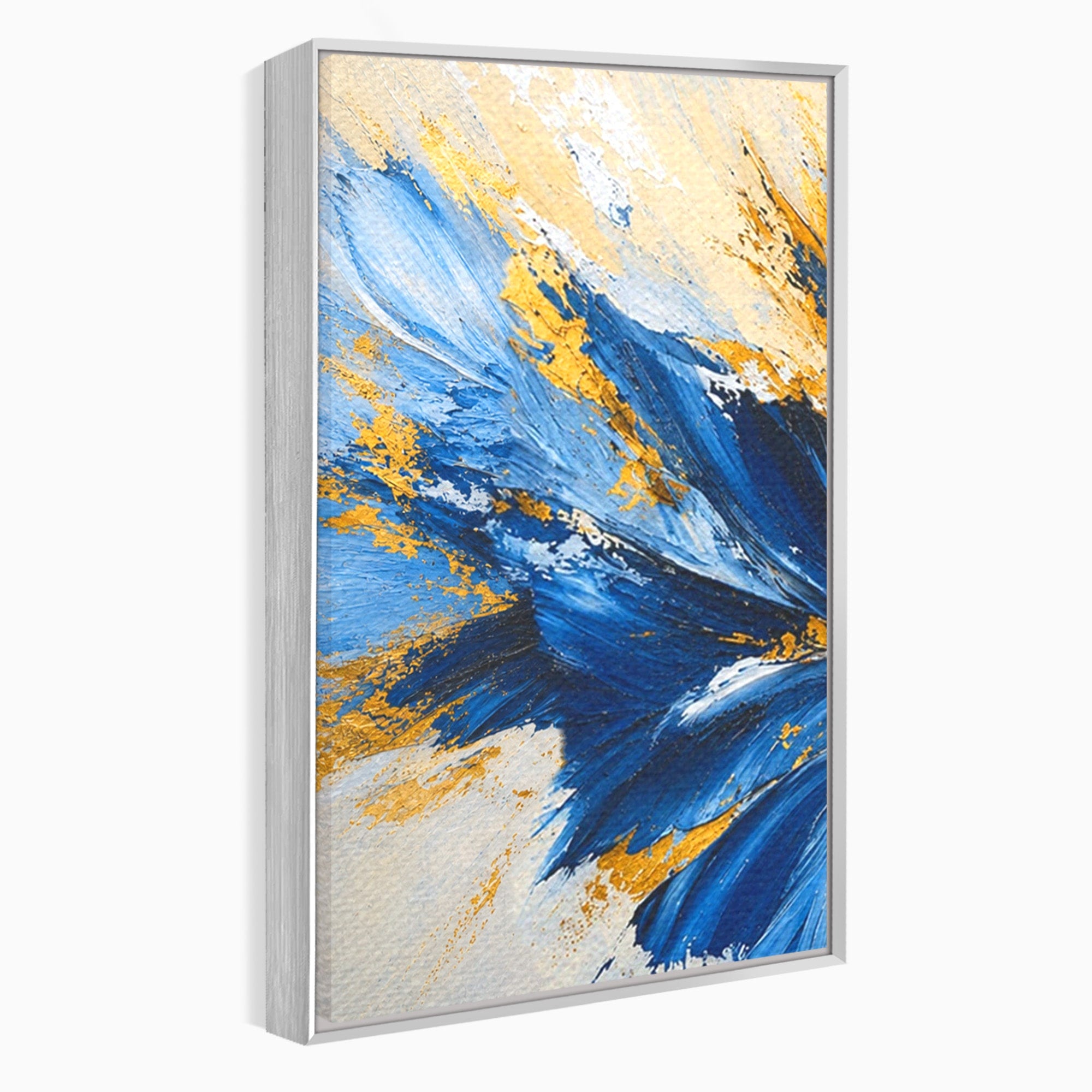 Set 3 Tablouri Canvas Premium LuxCanva® A3-1842, Explozie Abstracta, Abstract, Arta Moderna, Explozie, Living, Birou, Culori Vibrante