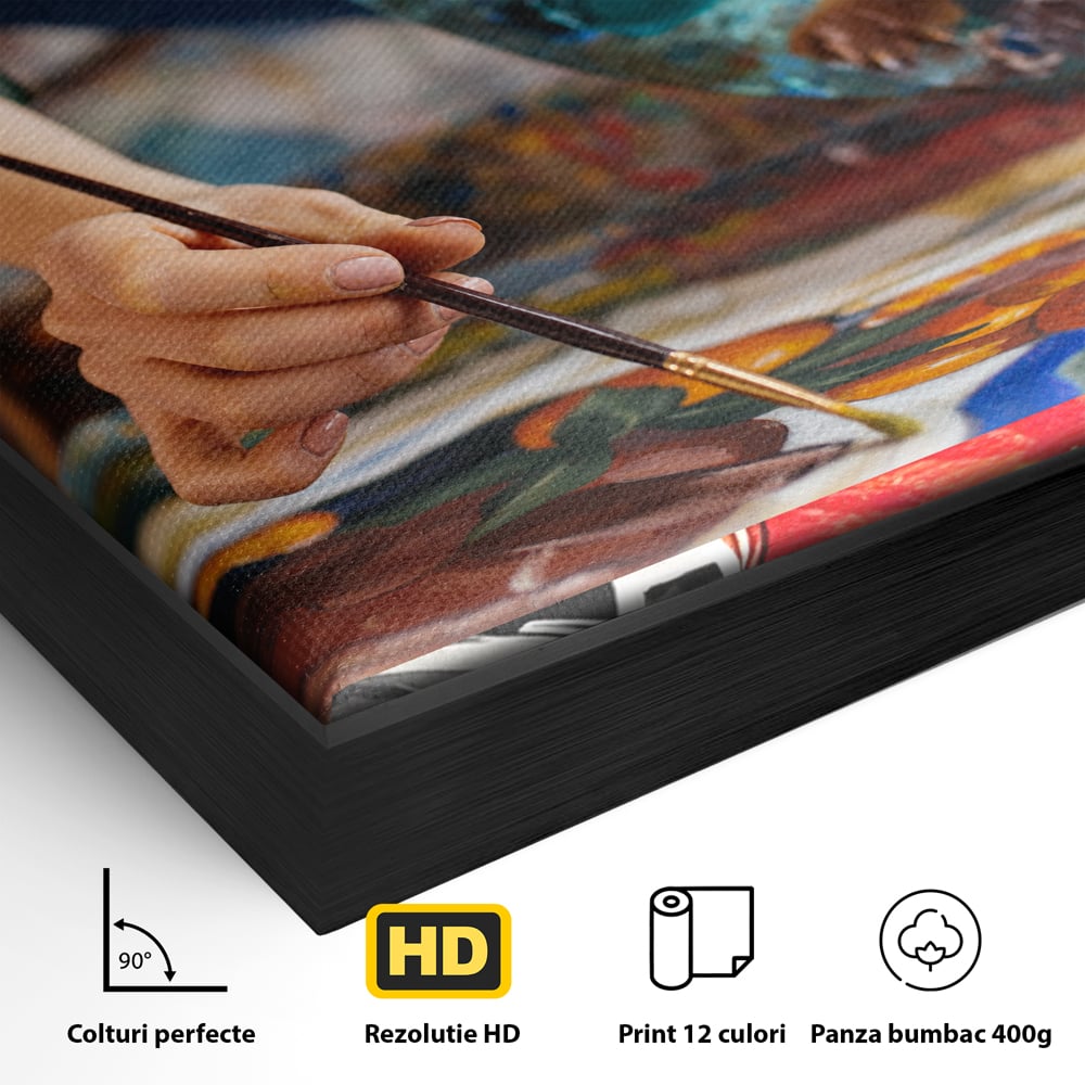 Leinwand Premium Canvas Wandkunst, LuxCanva® B1006, Michael Jordan, Basketball, Motivation, Sport, Slam Dunk, lebendige Farben