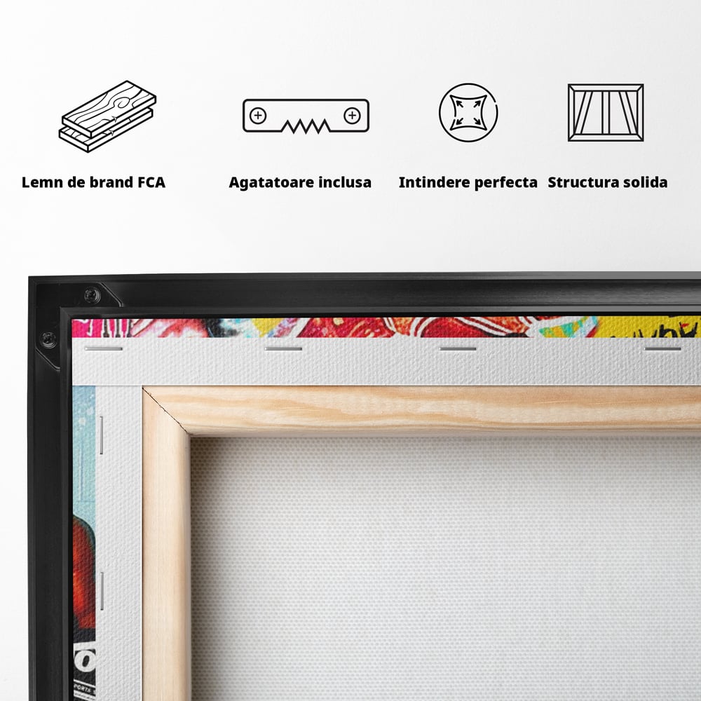 Leinwand Premium Canvas Wandkunst, LuxCanva® B1006, Michael Jordan, Basketball, Motivation, Sport, Slam Dunk, lebendige Farben