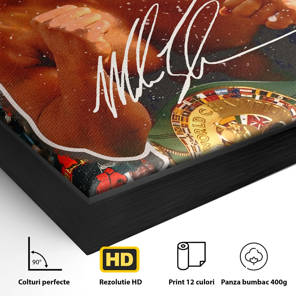 Tablou Canvas Premium LuxCanva® B1008, Mike Tyson , Sportivi, Box, Pugilist, Culori Vibrante