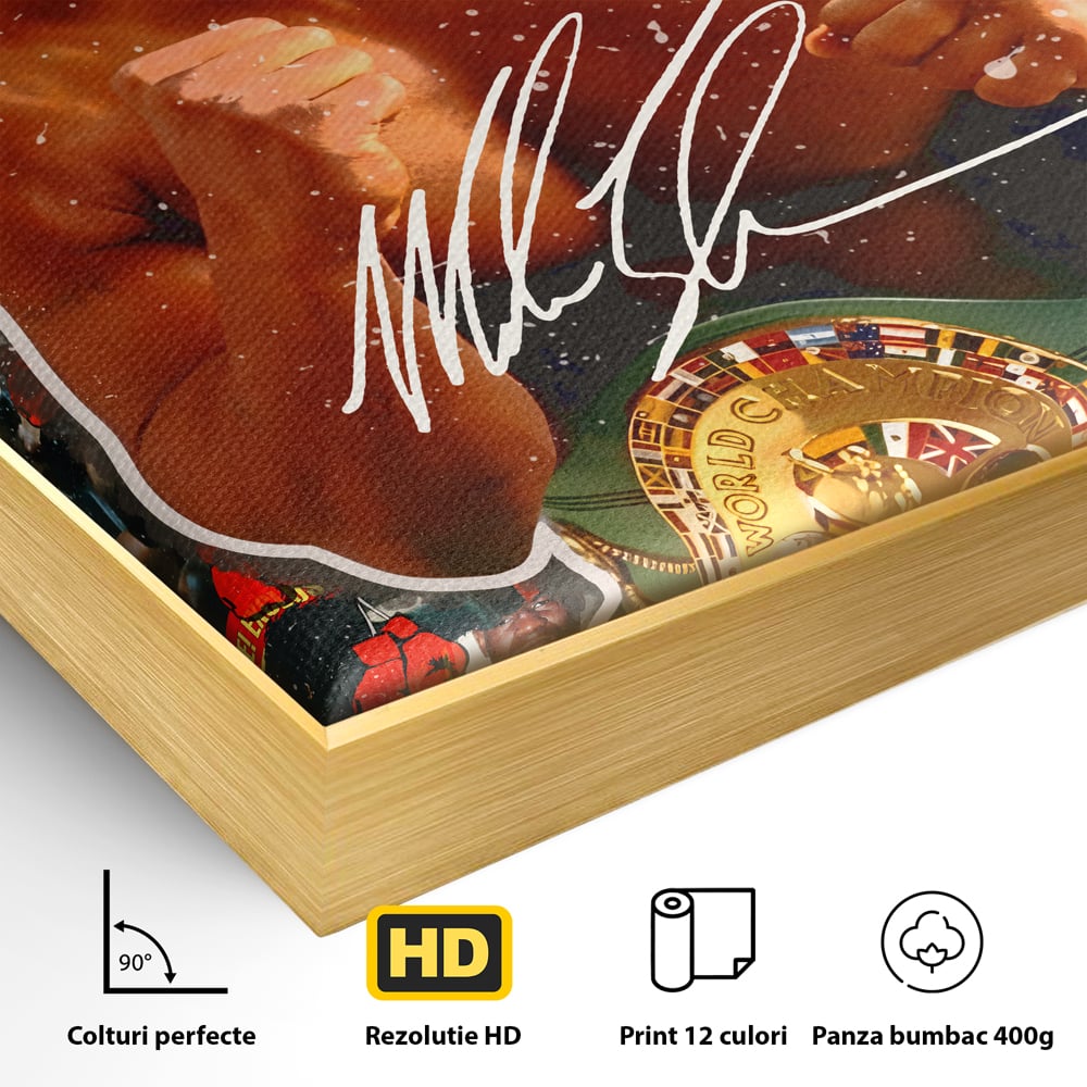 Tablou Canvas Premium LuxCanva® B1008, Mike Tyson , Sportivi, Box, Pugilist, Culori Vibrante