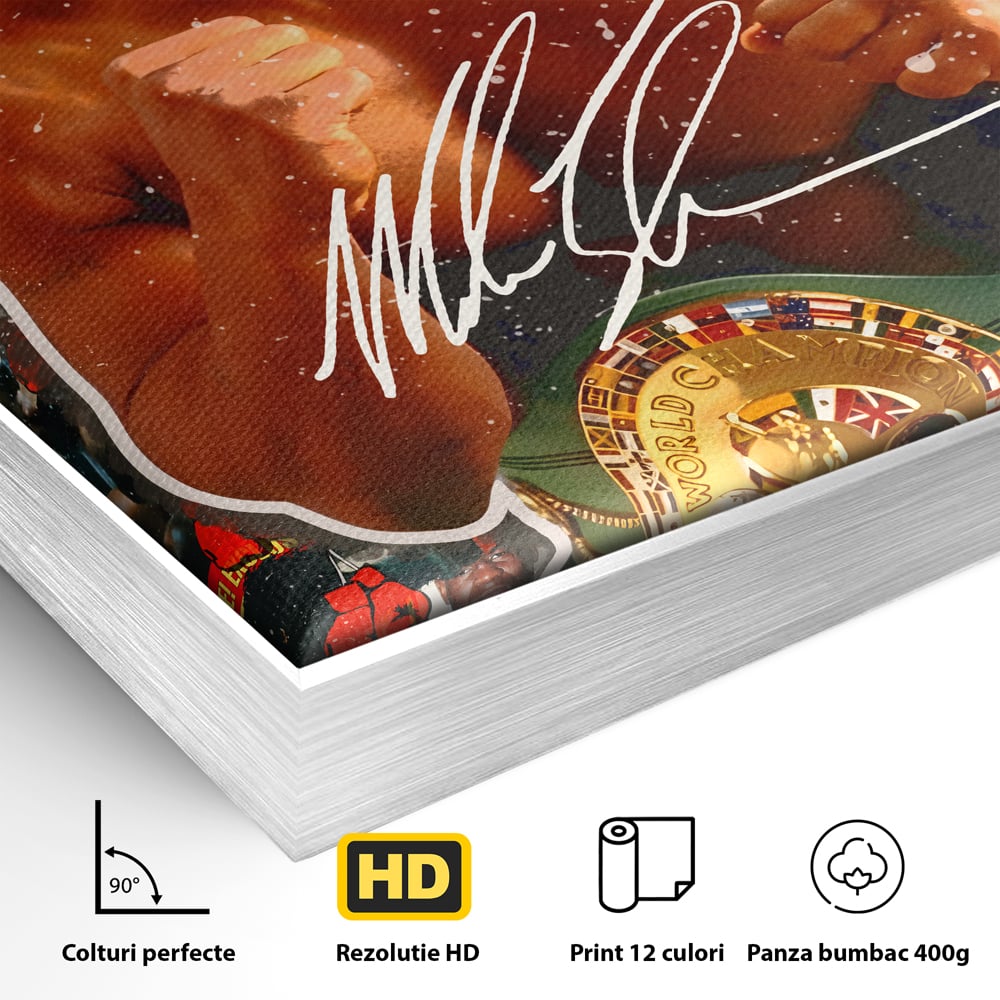 Tablou Canvas Premium LuxCanva® B1008, Mike Tyson , Sportivi, Box, Pugilist, Culori Vibrante